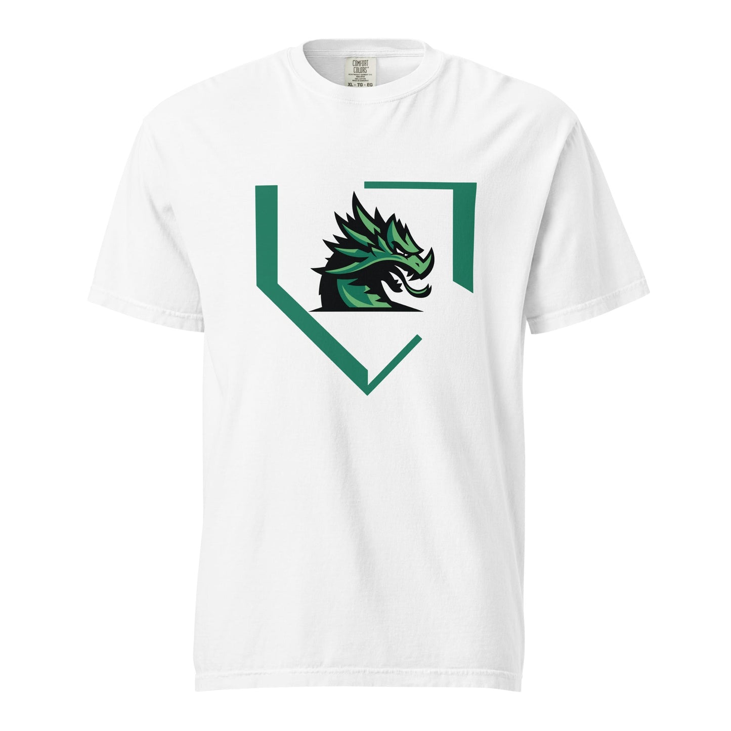 Signature | Comfort Colors T-Shirt | John Cooper Baseball | Dragon Home Logo