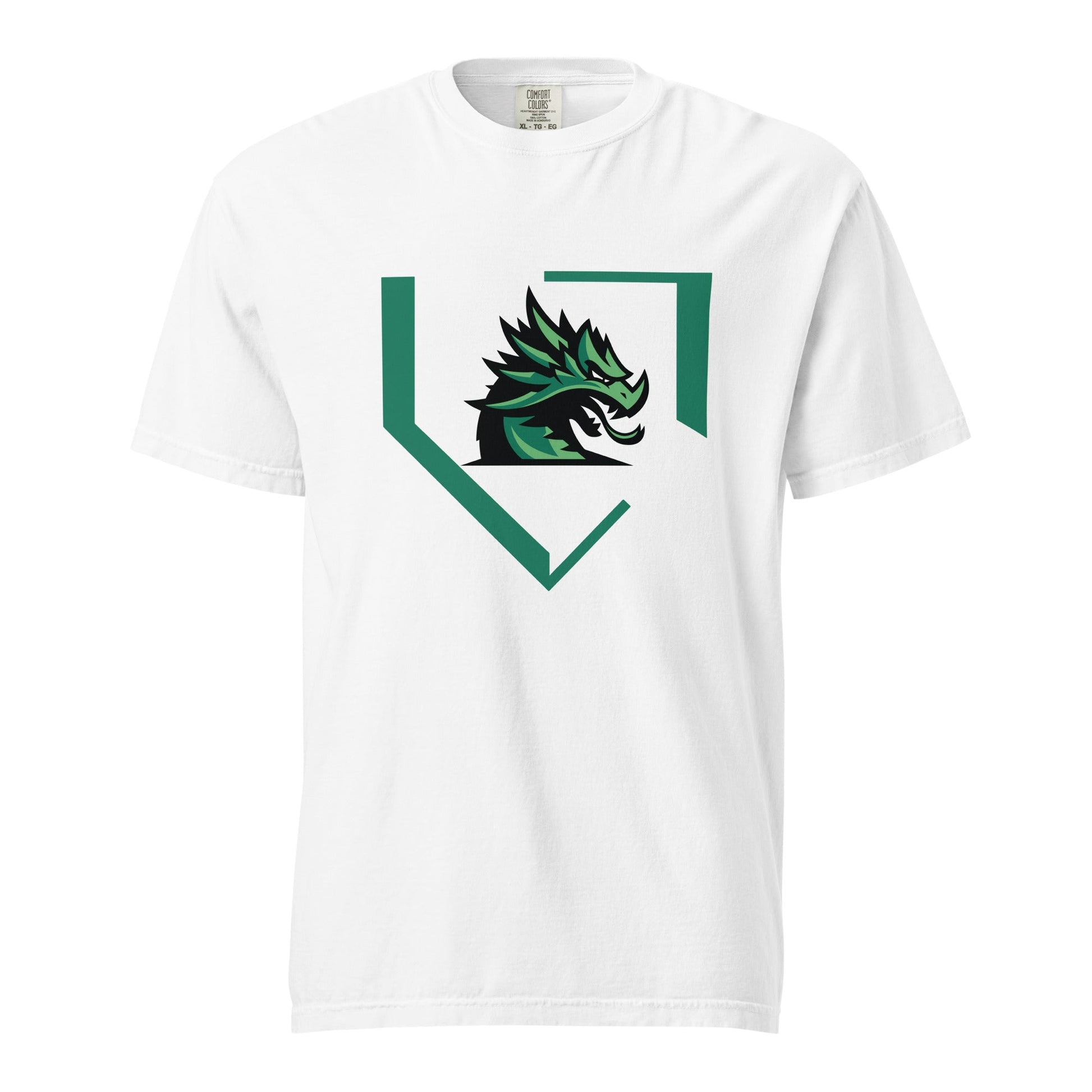Signature | Comfort Colors T-Shirt | John Cooper Baseball | Dragon Home Logo