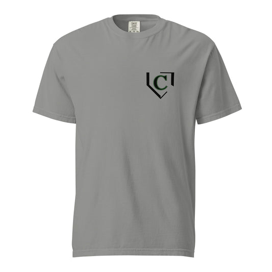 Signature | Comfort Colors T-Shirt | John Cooper Baseball | Home C Logo