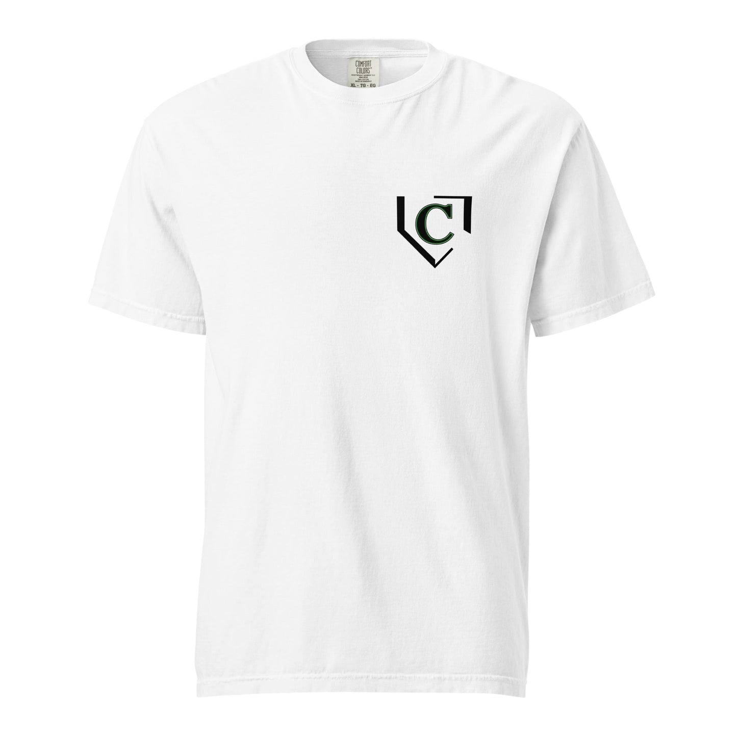Signature | Comfort Colors T-Shirt | John Cooper Baseball | Home C Logo