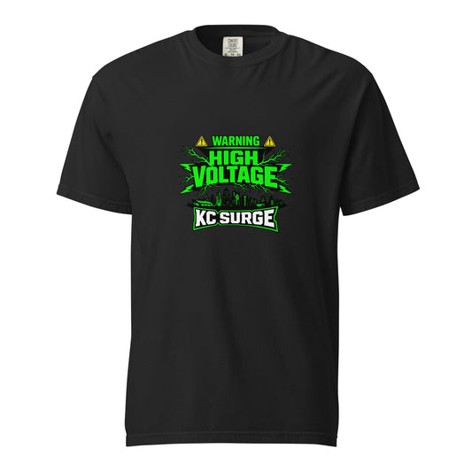 Signature | Comfort Colors T-Shirt | Kansas City Surge | High Voltage Logo