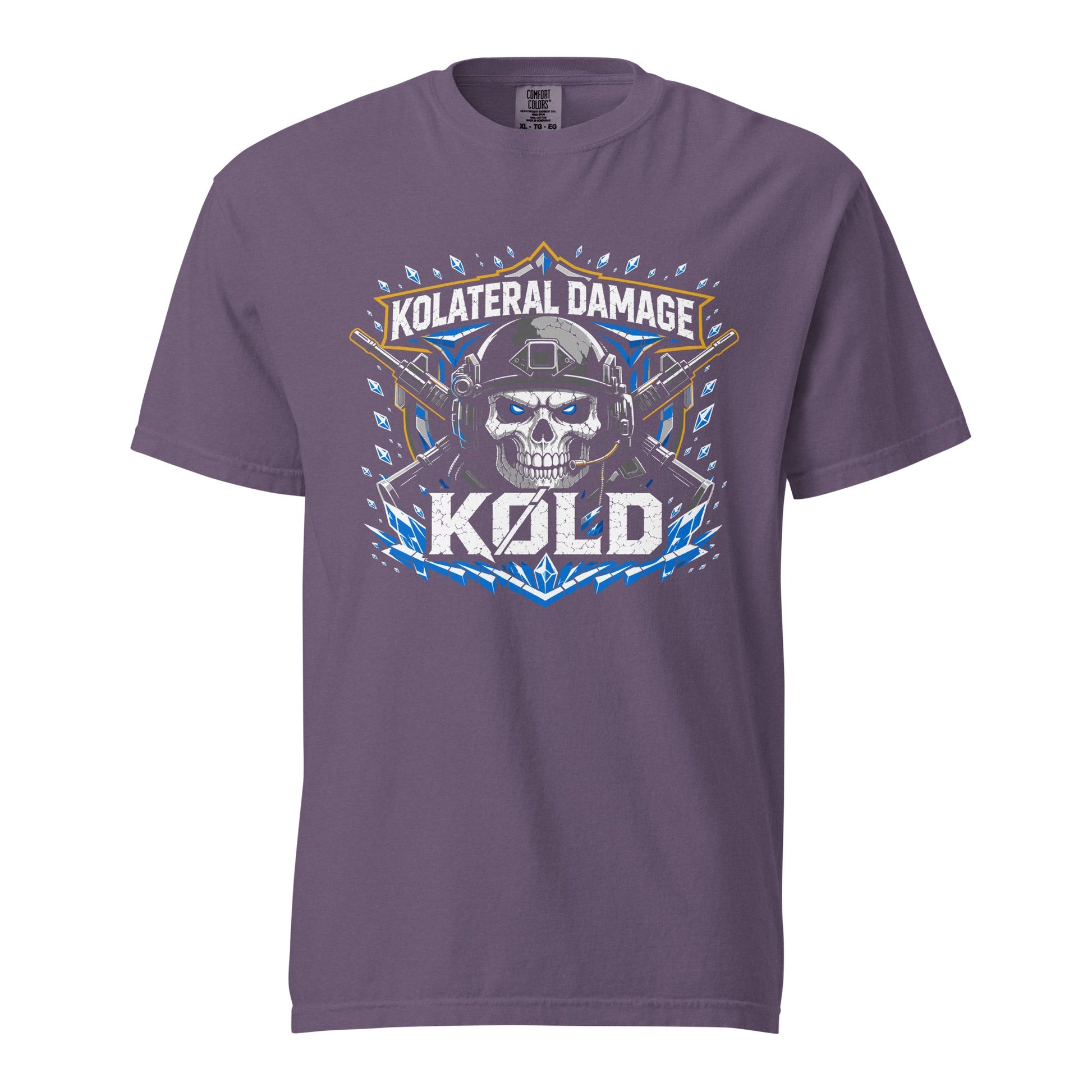 Signature | Comfort Colors T-Shirt | Kolateral Damage E-Sports | Emblem Logo
