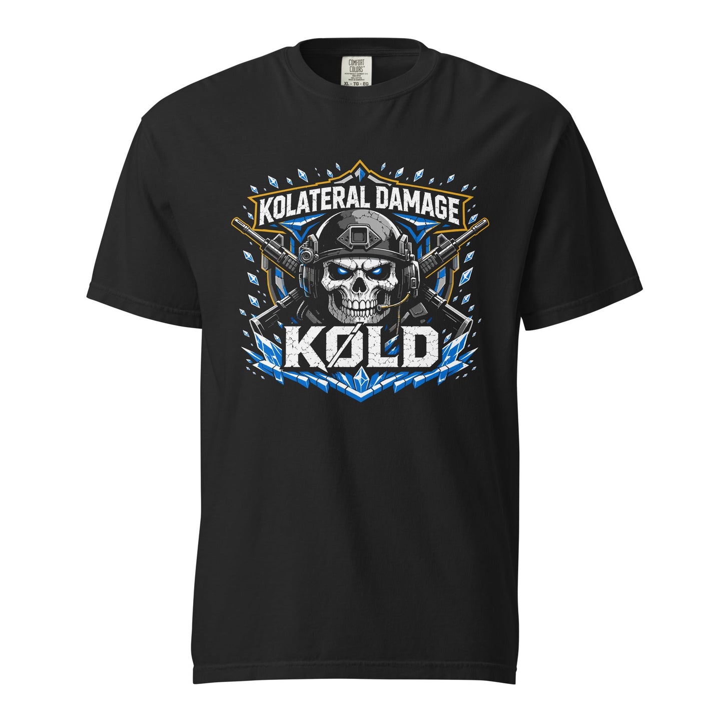 Signature | Comfort Colors T-Shirt | Kolateral Damage E-Sports | Emblem Logo