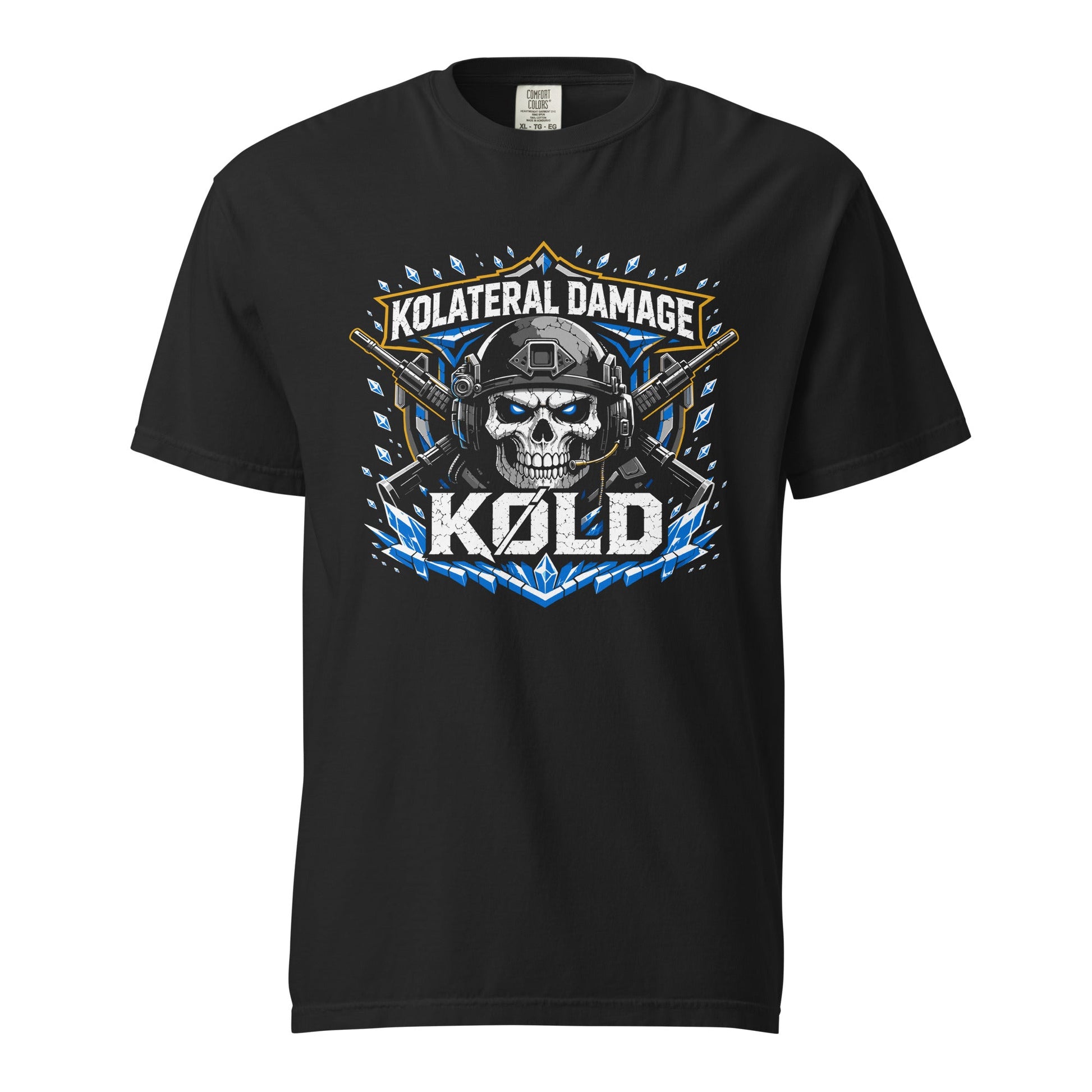 Signature | Comfort Colors T-Shirt | Kolateral Damage E-Sports | Emblem Logo
