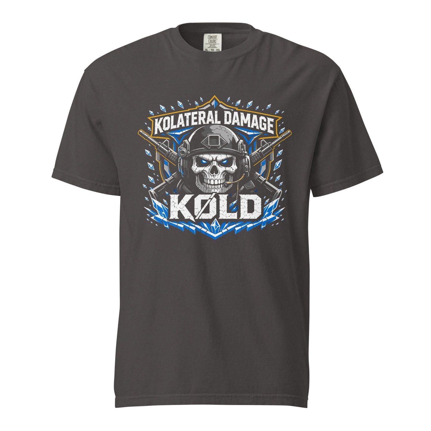 Signature | Comfort Colors T-Shirt | Kolateral Damage E-Sports | Emblem Logo