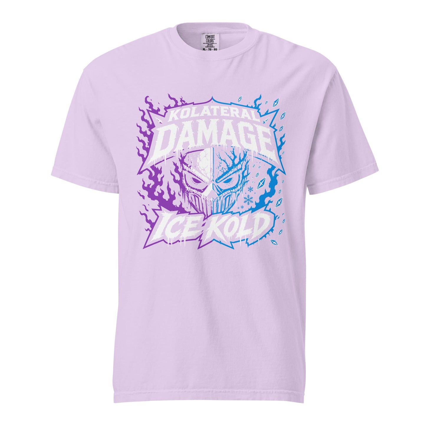 Signature | Comfort Colors T-Shirt | Kolateral Damage E-Sports | Ice Kold Crest Logo