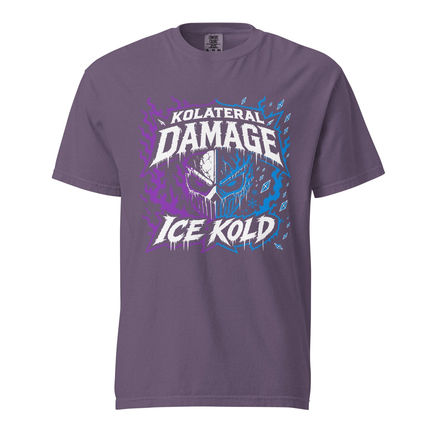 Signature | Comfort Colors T-Shirt | Kolateral Damage E-Sports | Ice Kold Crest Logo