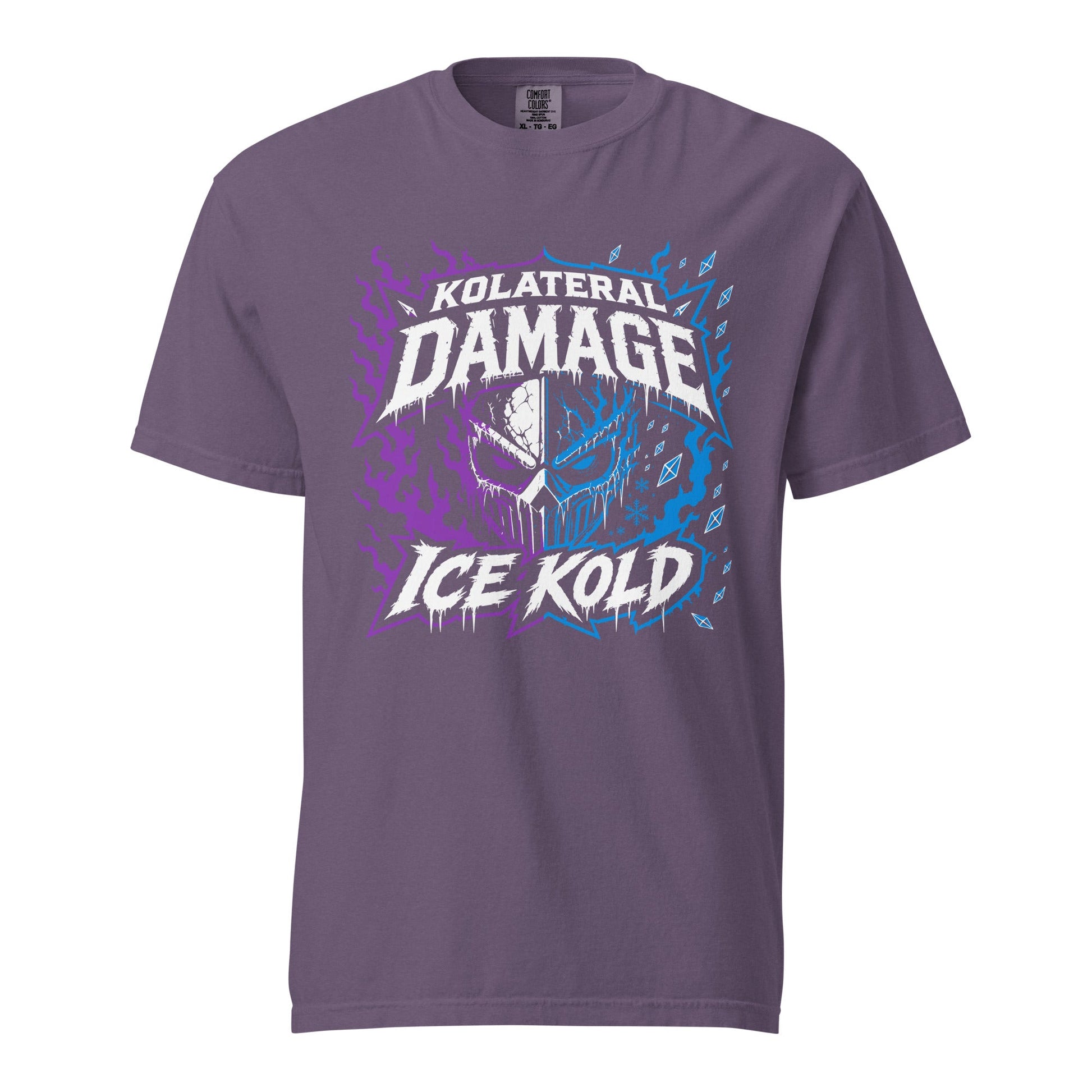 Signature | Comfort Colors T-Shirt | Kolateral Damage E-Sports | Ice Kold Crest Logo