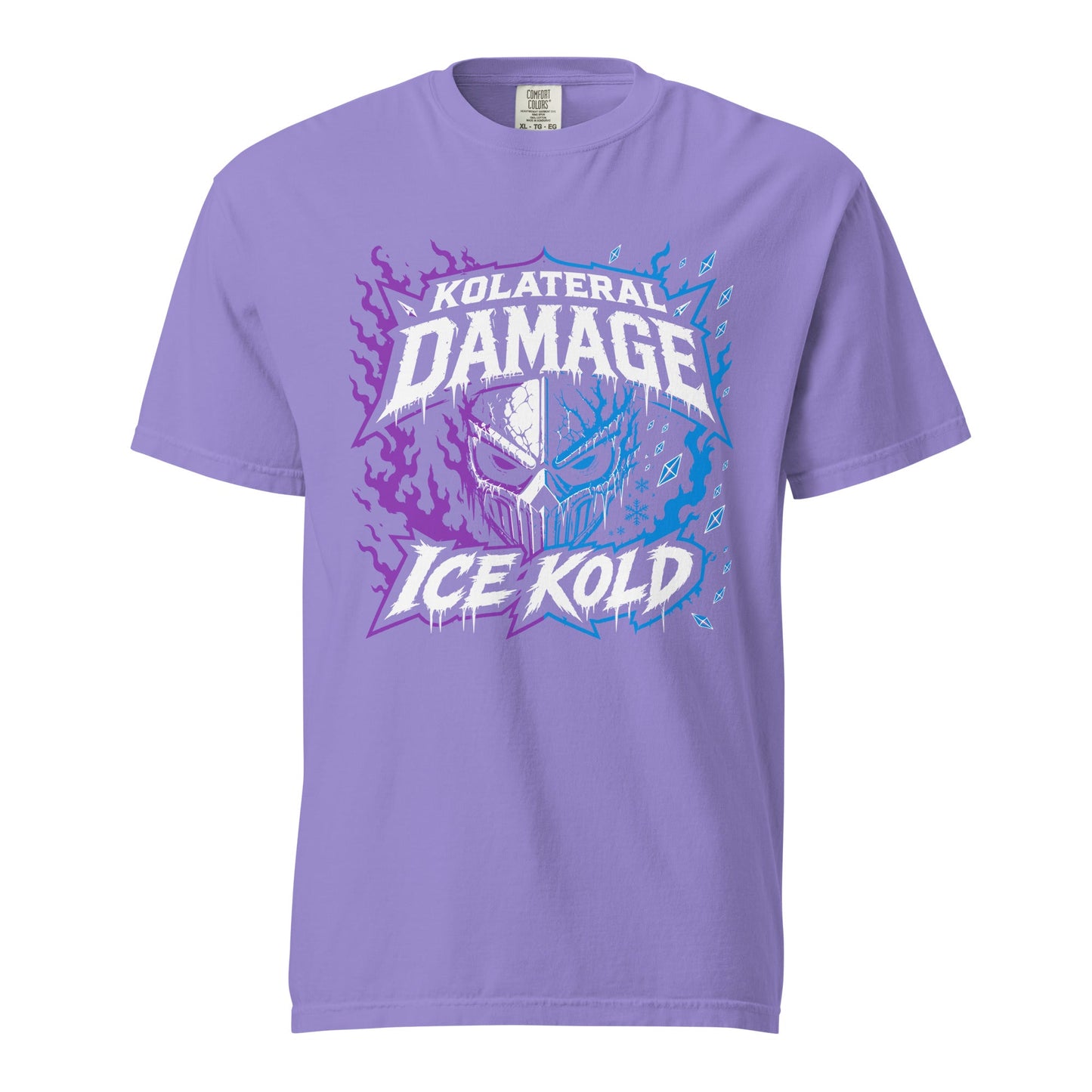 Signature | Comfort Colors T-Shirt | Kolateral Damage E-Sports | Ice Kold Crest Logo