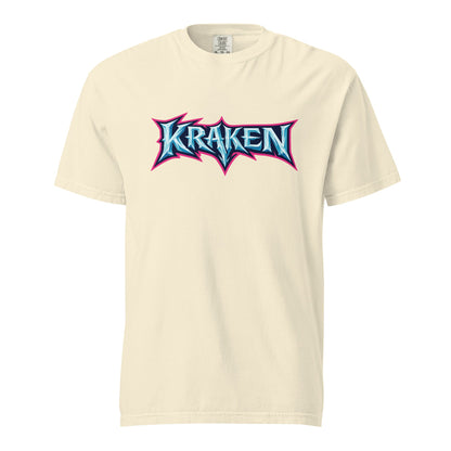 Signature | Comfort Colors T-Shirt | Kraken Fastpitch | Script Logo