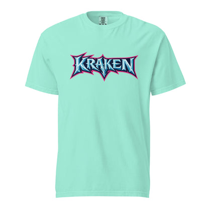 Signature | Comfort Colors T-Shirt | Kraken Fastpitch | Script Logo