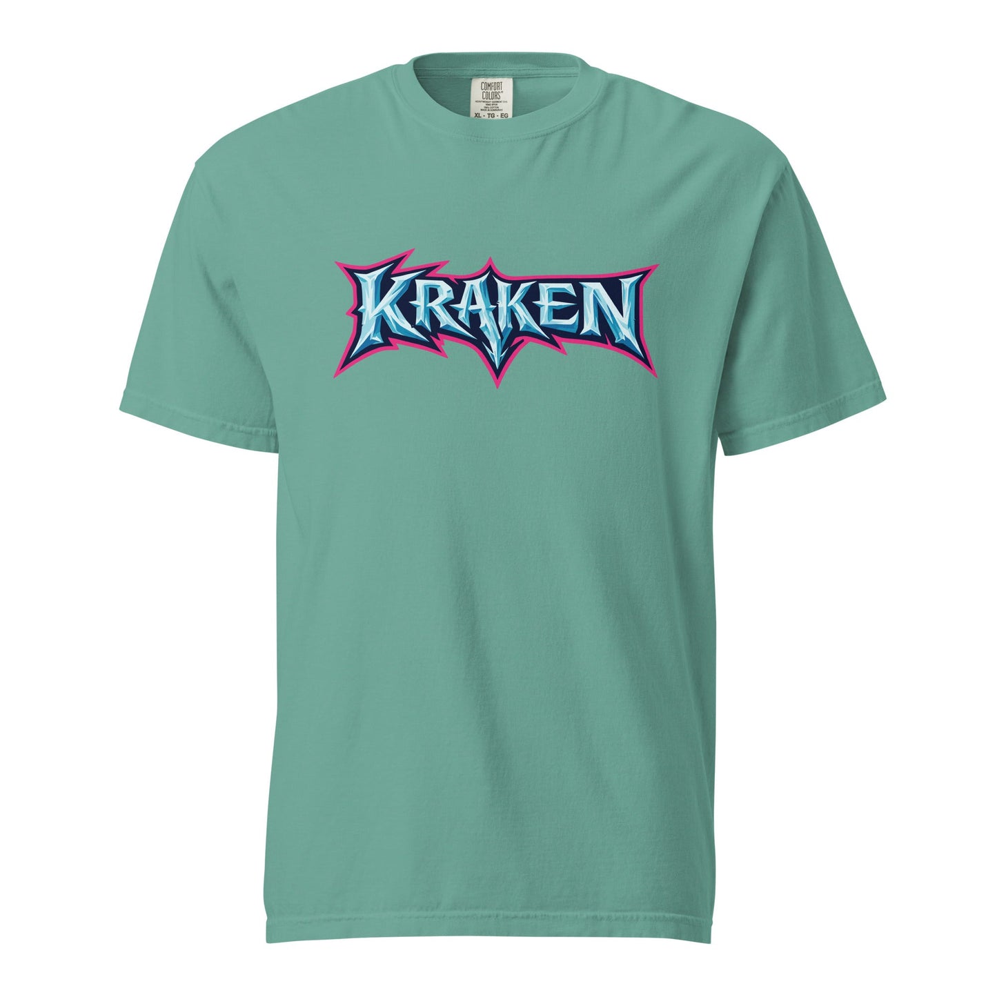 Signature | Comfort Colors T-Shirt | Kraken Fastpitch | Script Logo