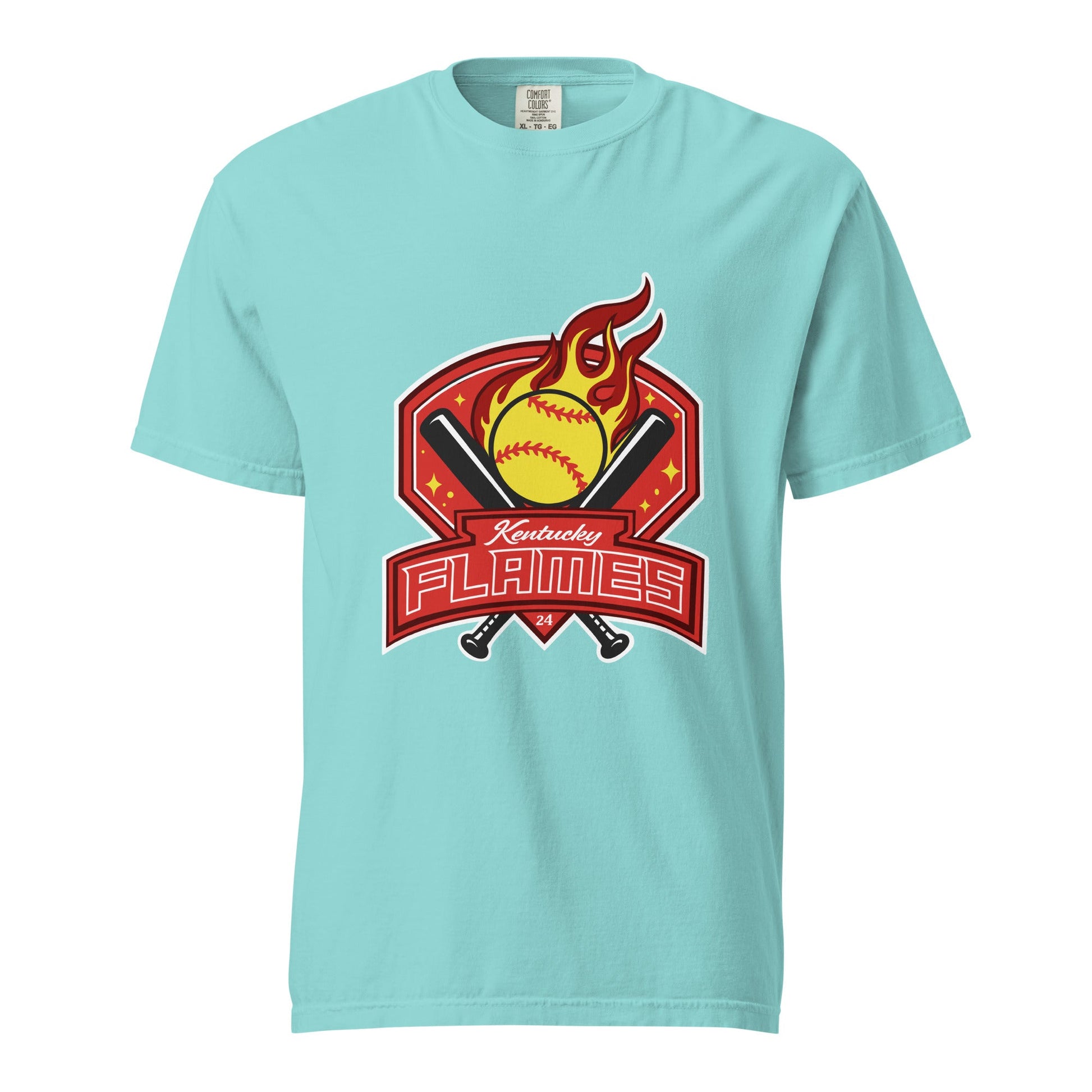 Signature | Comfort Colors T-Shirt | KY Flames | Emblem Logo