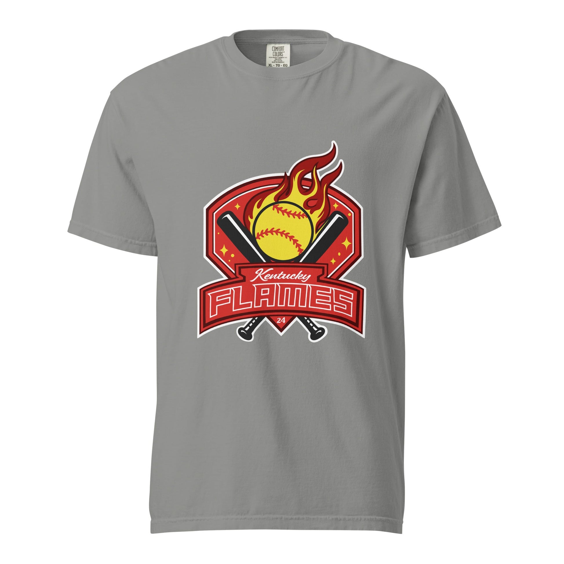 Signature | Comfort Colors T-Shirt | KY Flames | Emblem Logo