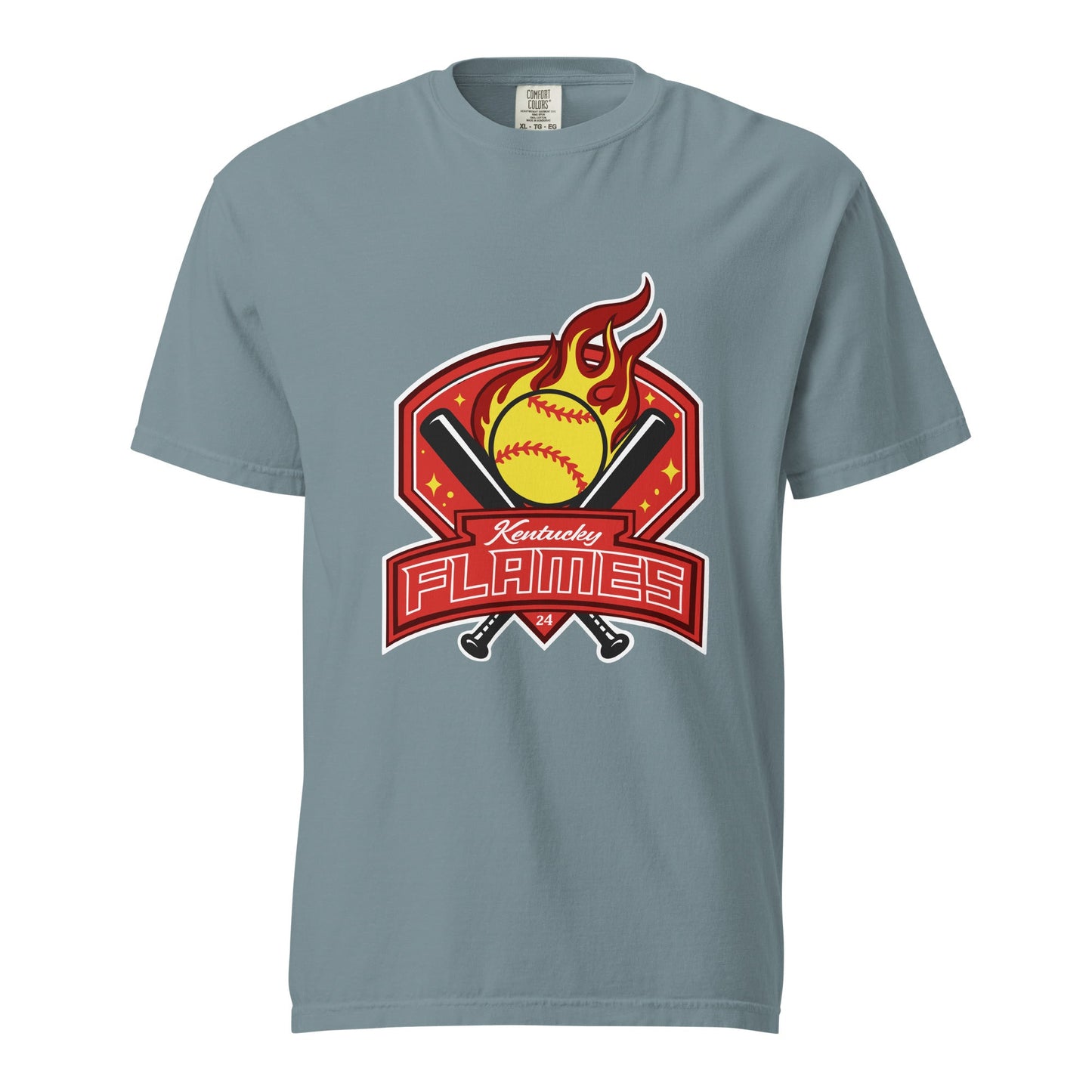 Signature | Comfort Colors T-Shirt | KY Flames | Emblem Logo