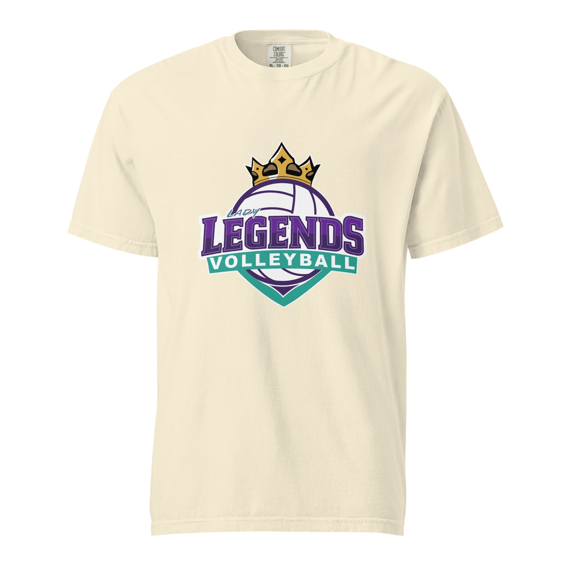 Signature | Comfort Colors T-Shirt | Lady Legends Volleyball | Crown Logo