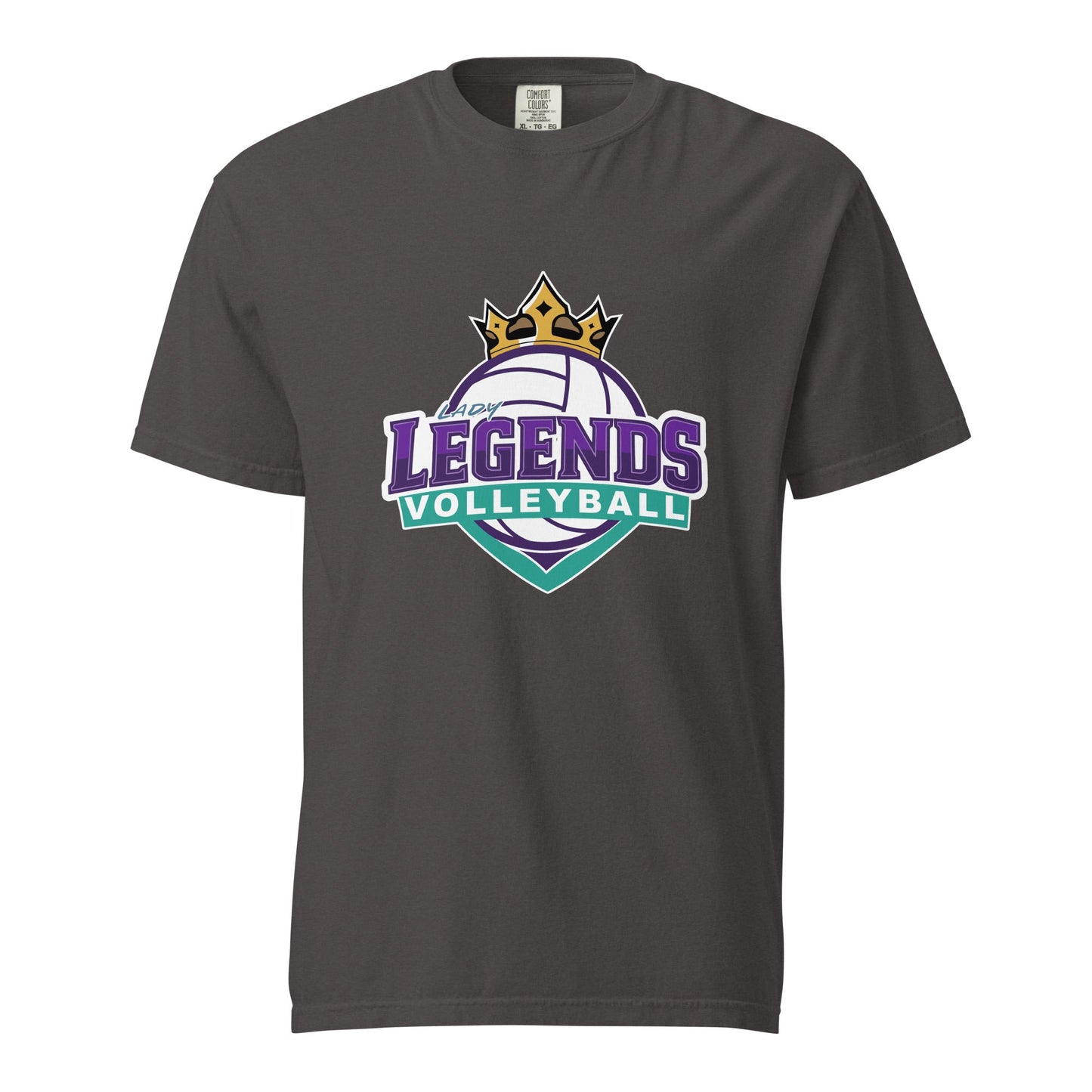 Signature | Comfort Colors T-Shirt | Lady Legends Volleyball | Crown Logo