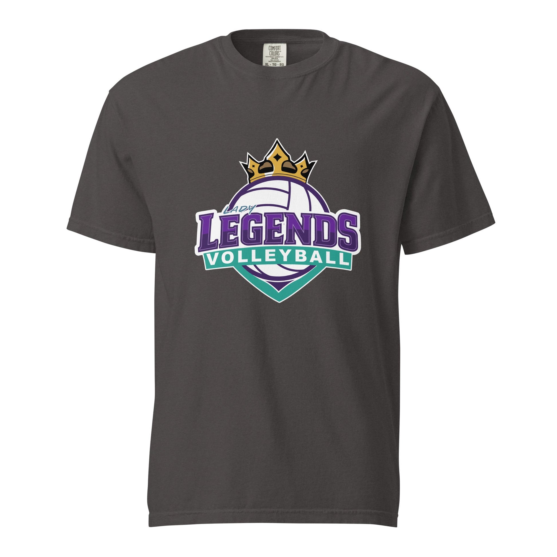 Signature | Comfort Colors T-Shirt | Lady Legends Volleyball | Crown Logo