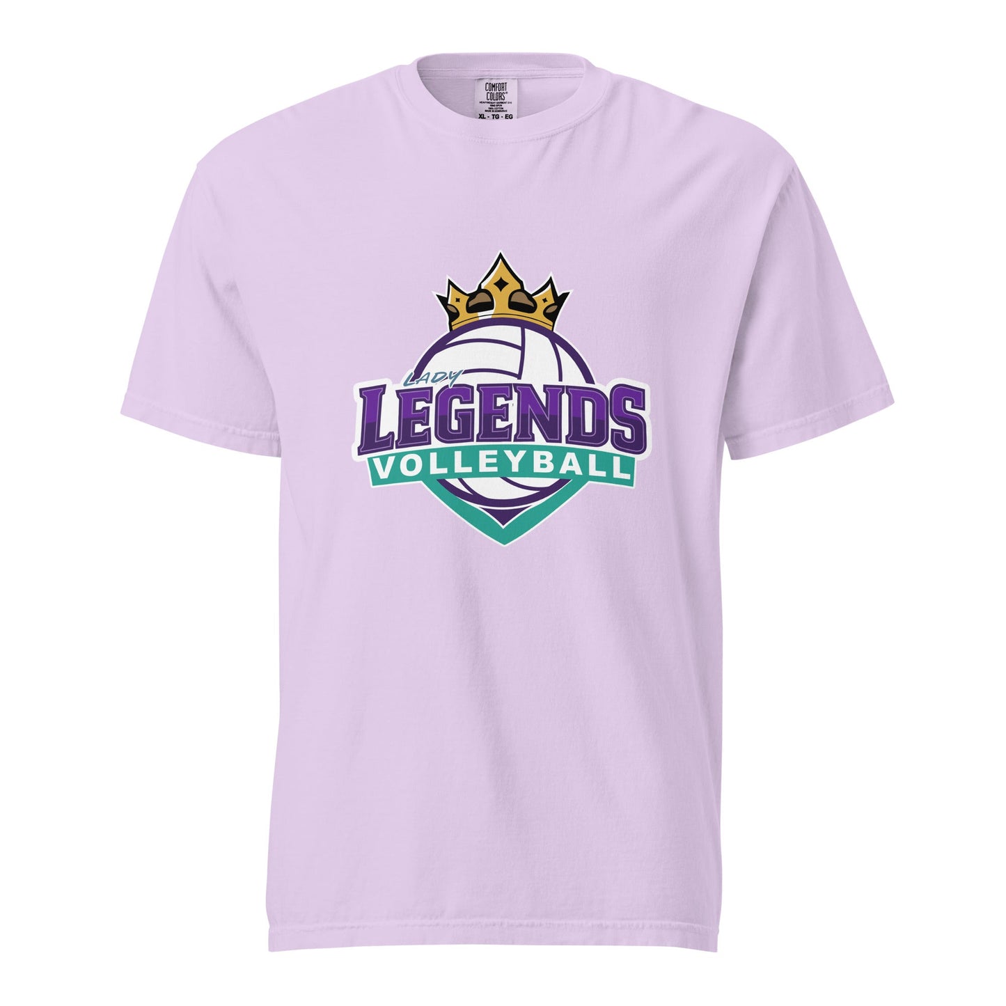 Signature | Comfort Colors T-Shirt | Lady Legends Volleyball | Crown Logo