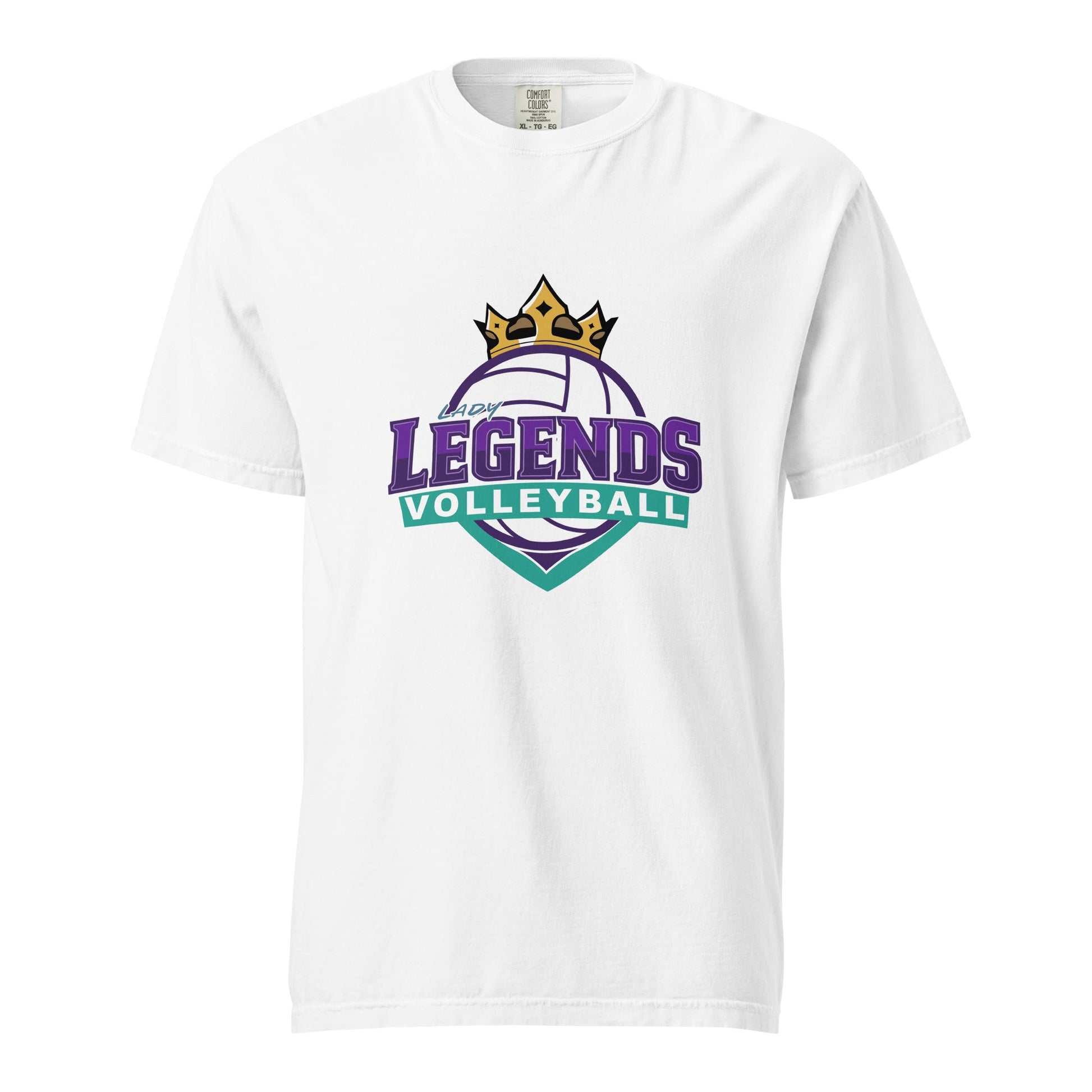 Signature | Comfort Colors T-Shirt | Lady Legends Volleyball | Crown Logo