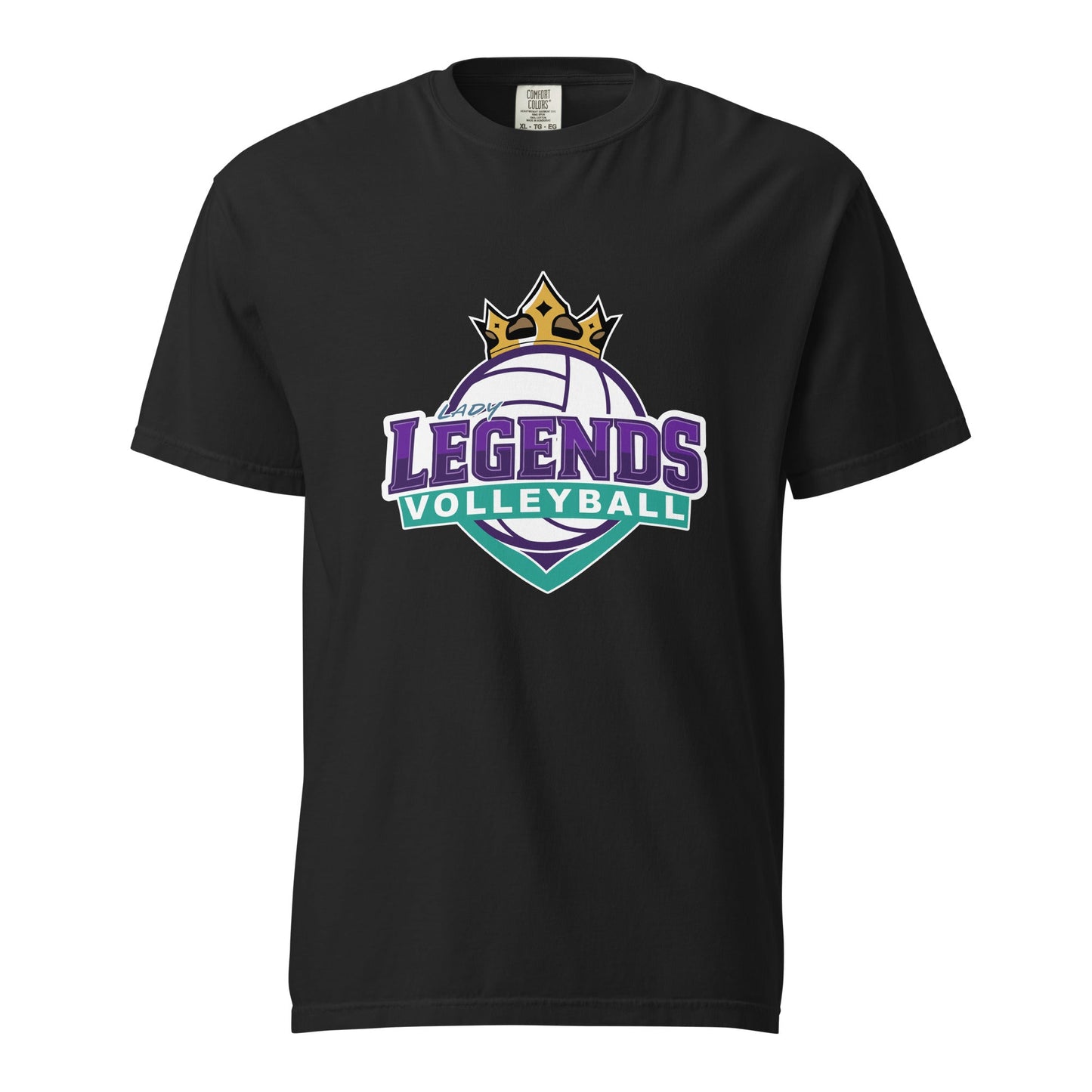 Signature | Comfort Colors T-Shirt | Lady Legends Volleyball | Crown Logo