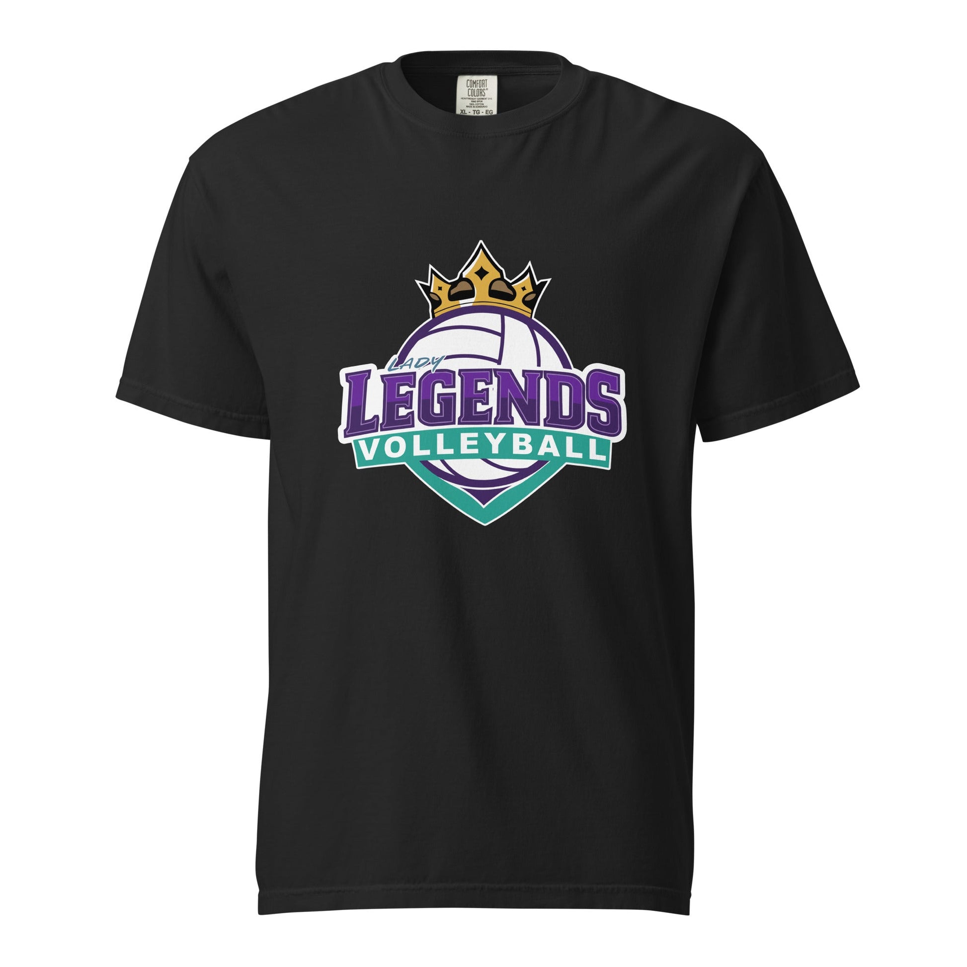 Signature | Comfort Colors T-Shirt | Lady Legends Volleyball | Crown Logo