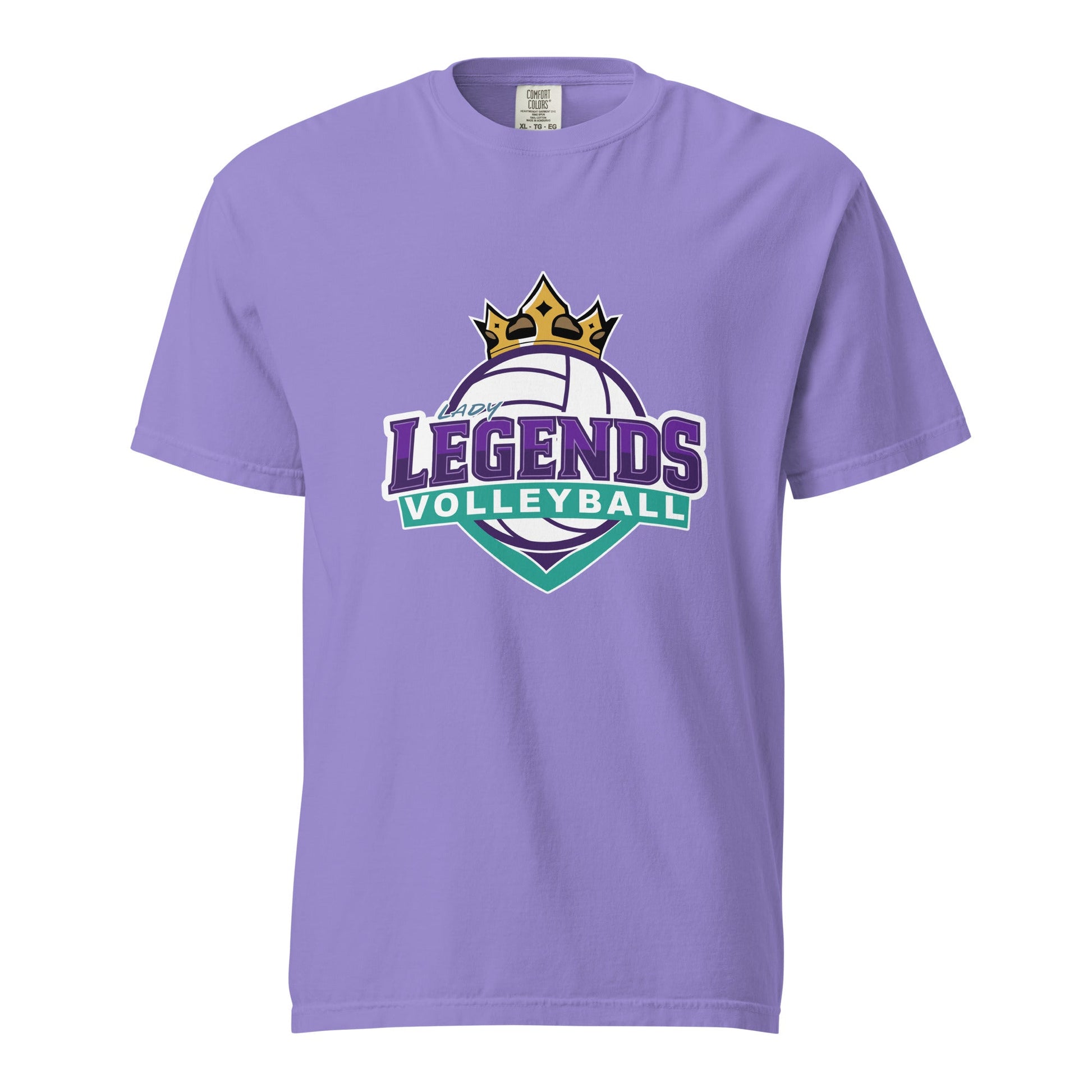 Signature | Comfort Colors T-Shirt | Lady Legends Volleyball | Crown Logo