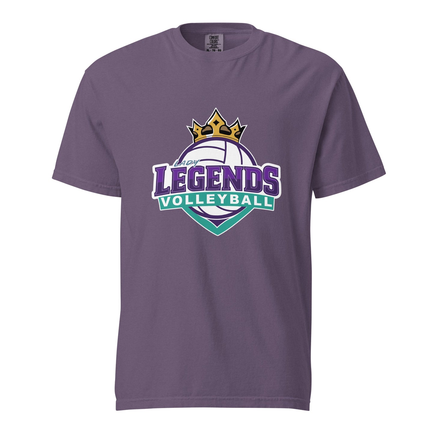 Signature | Comfort Colors T-Shirt | Lady Legends Volleyball | Crown Logo