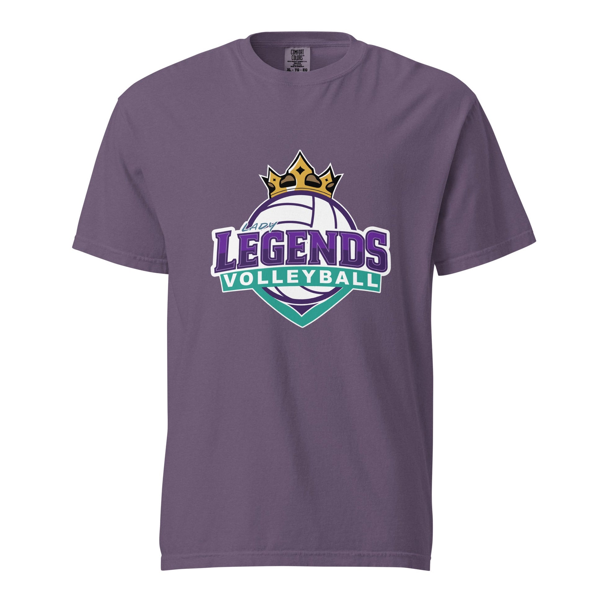 Signature | Comfort Colors T-Shirt | Lady Legends Volleyball | Crown Logo