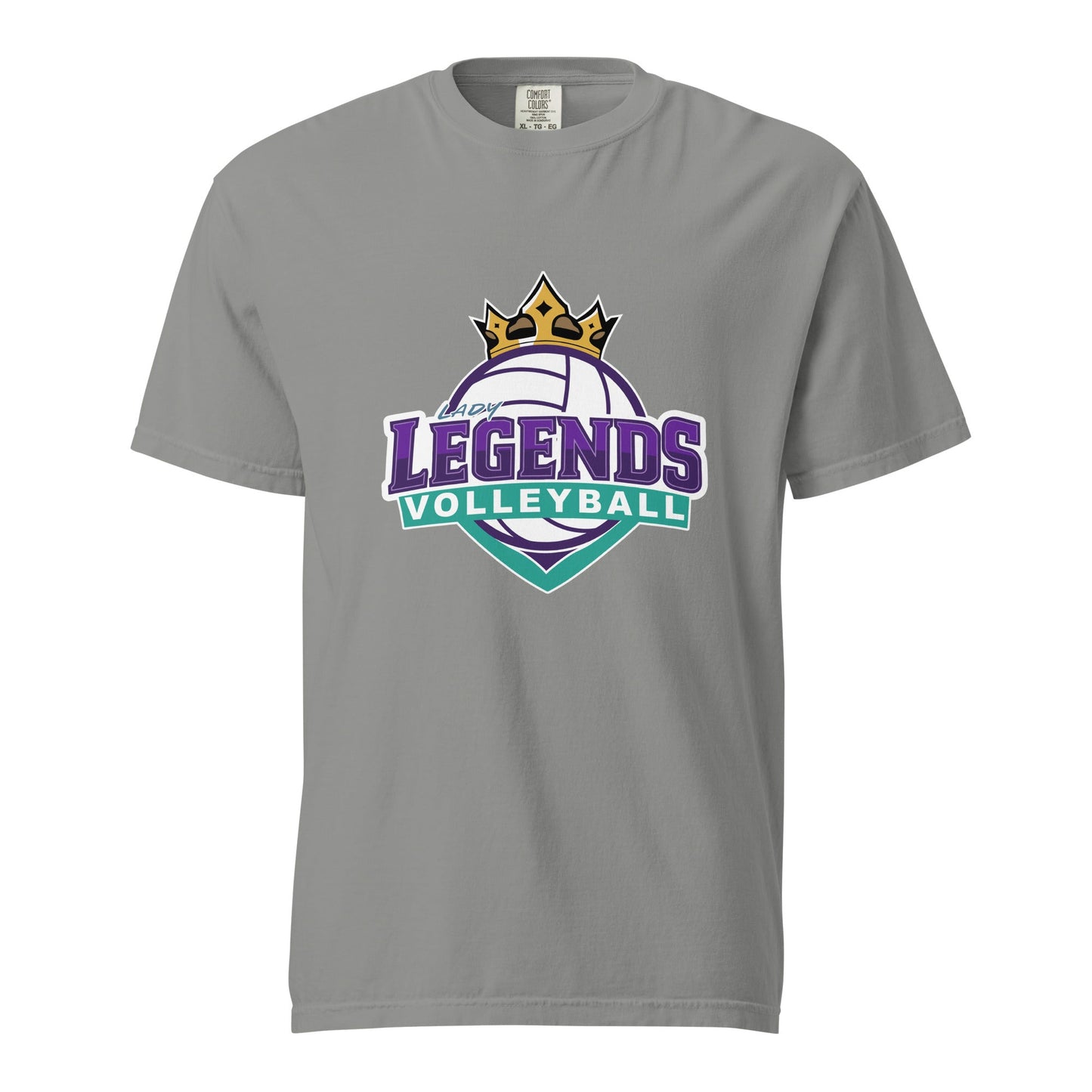 Signature | Comfort Colors T-Shirt | Lady Legends Volleyball | Crown Logo