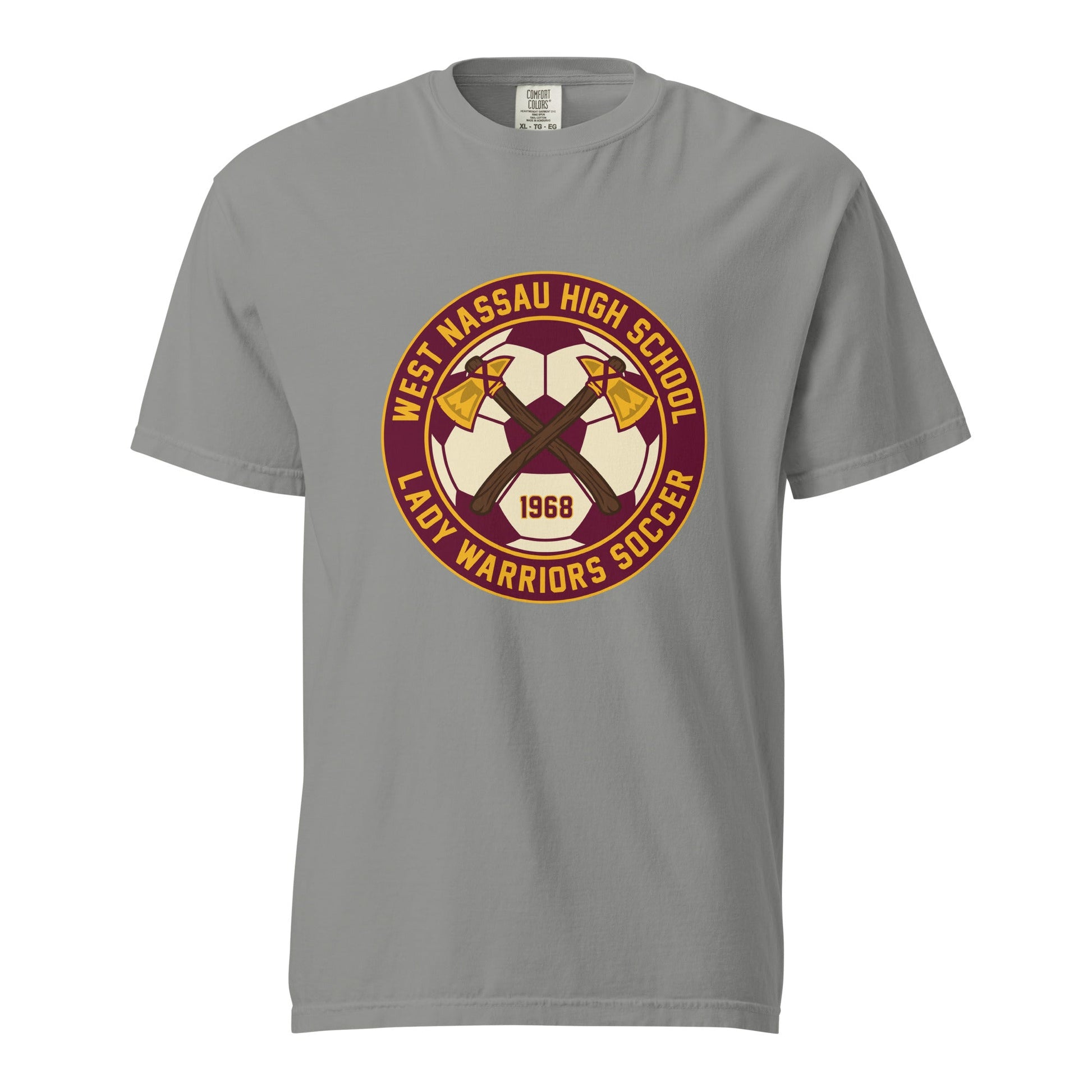 Signature | Comfort Colors T-Shirt | Lady Warrior Soccer Booster Club | Lady Warriors Logo