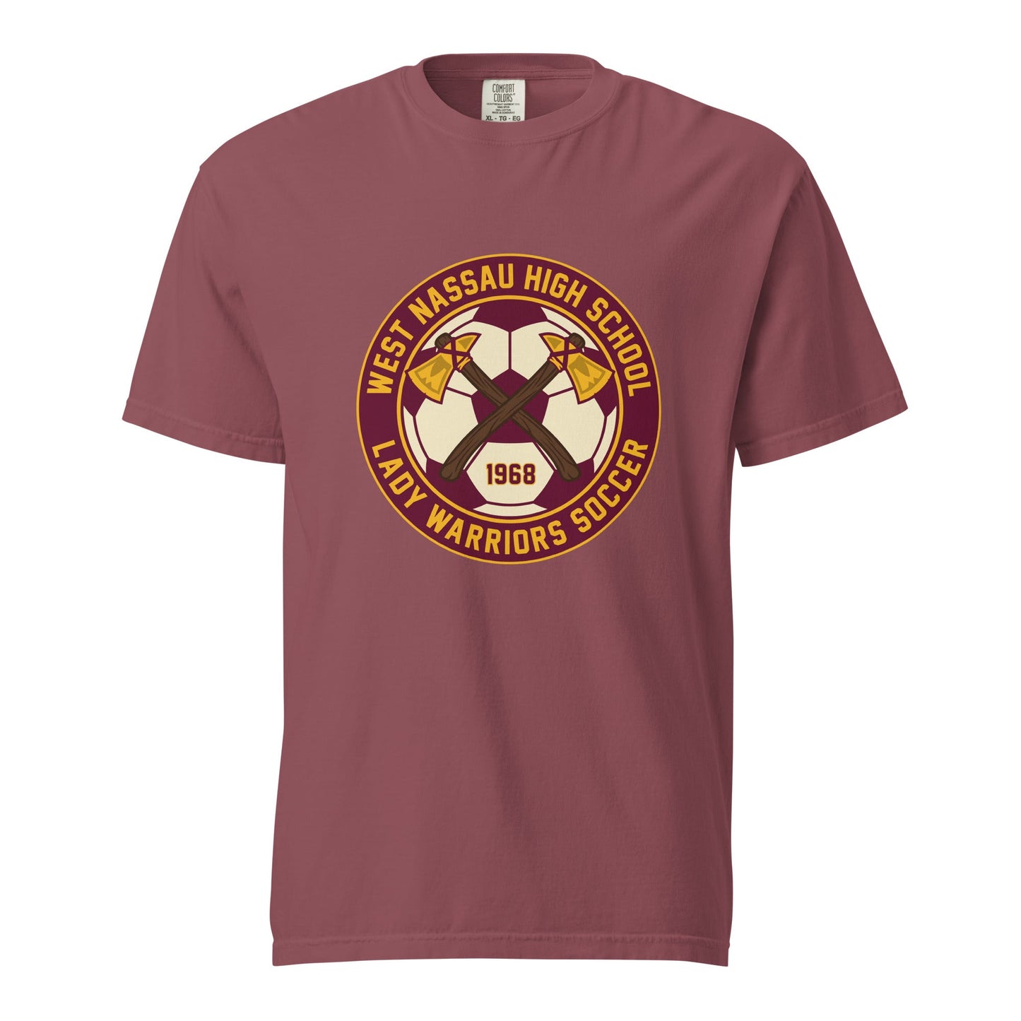 Signature | Comfort Colors T-Shirt | Lady Warrior Soccer Booster Club | Lady Warriors Logo