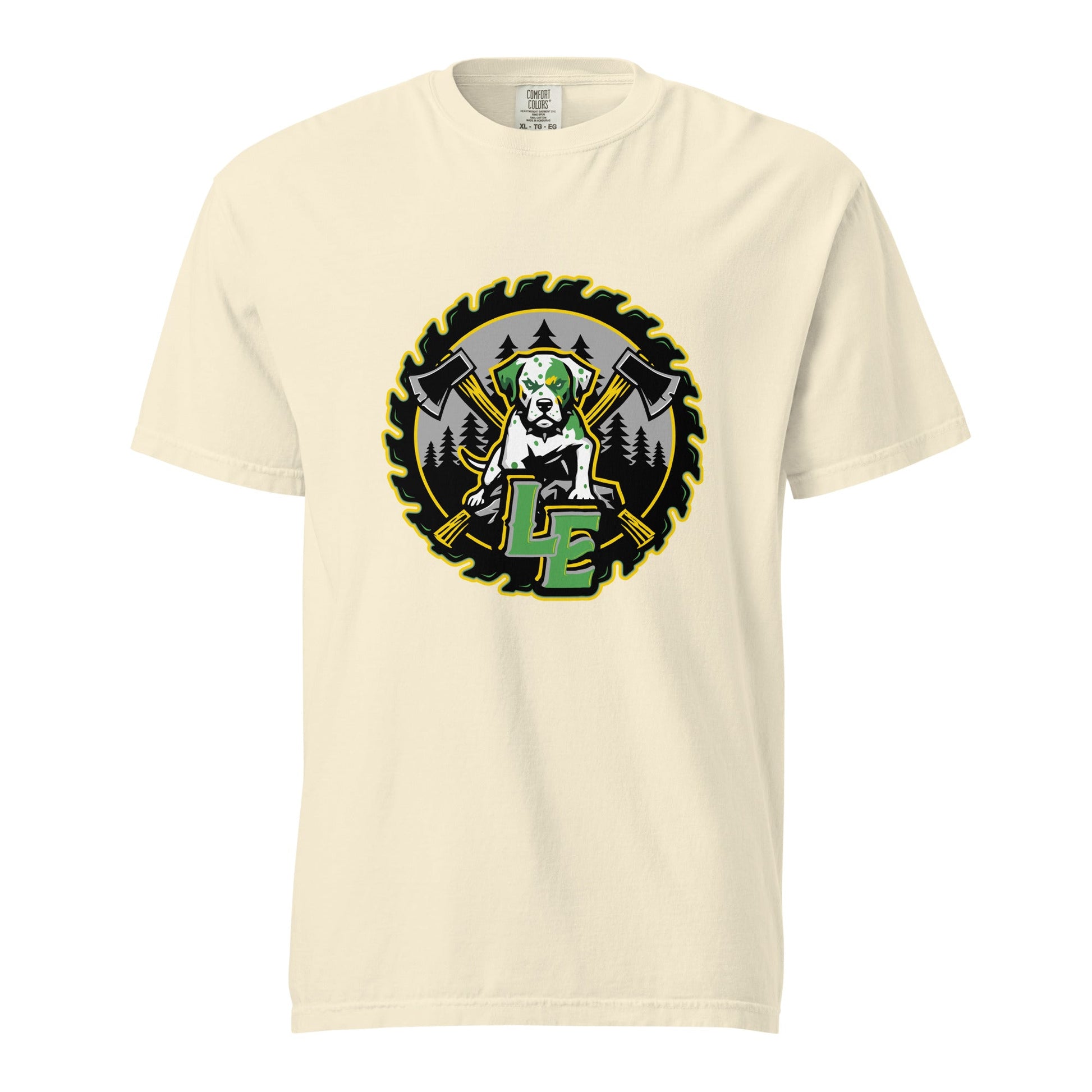 Signature | Comfort Colors T-Shirt | Lake Erie Power Pines | Saw Logo