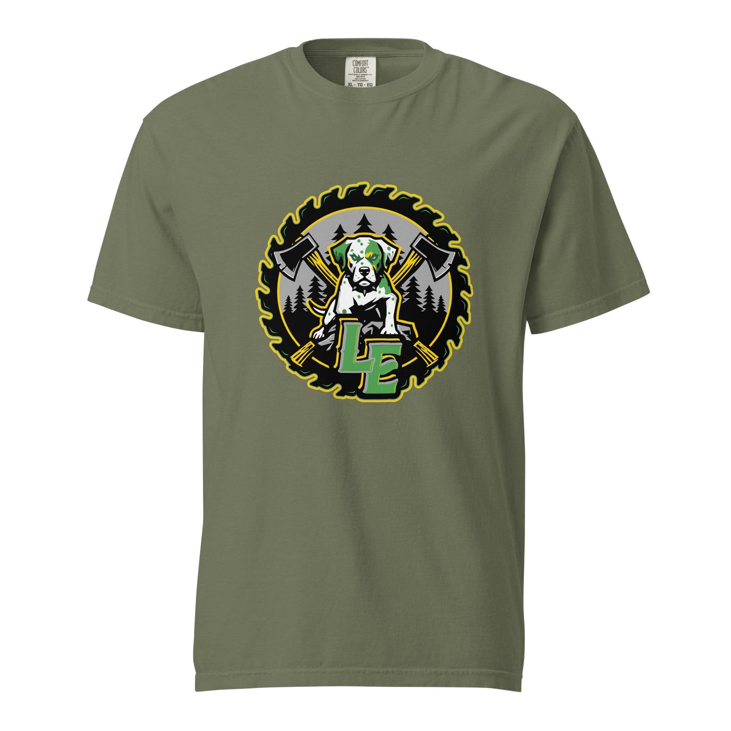 Signature | Comfort Colors T-Shirt | Lake Erie Power Pines | Saw Logo