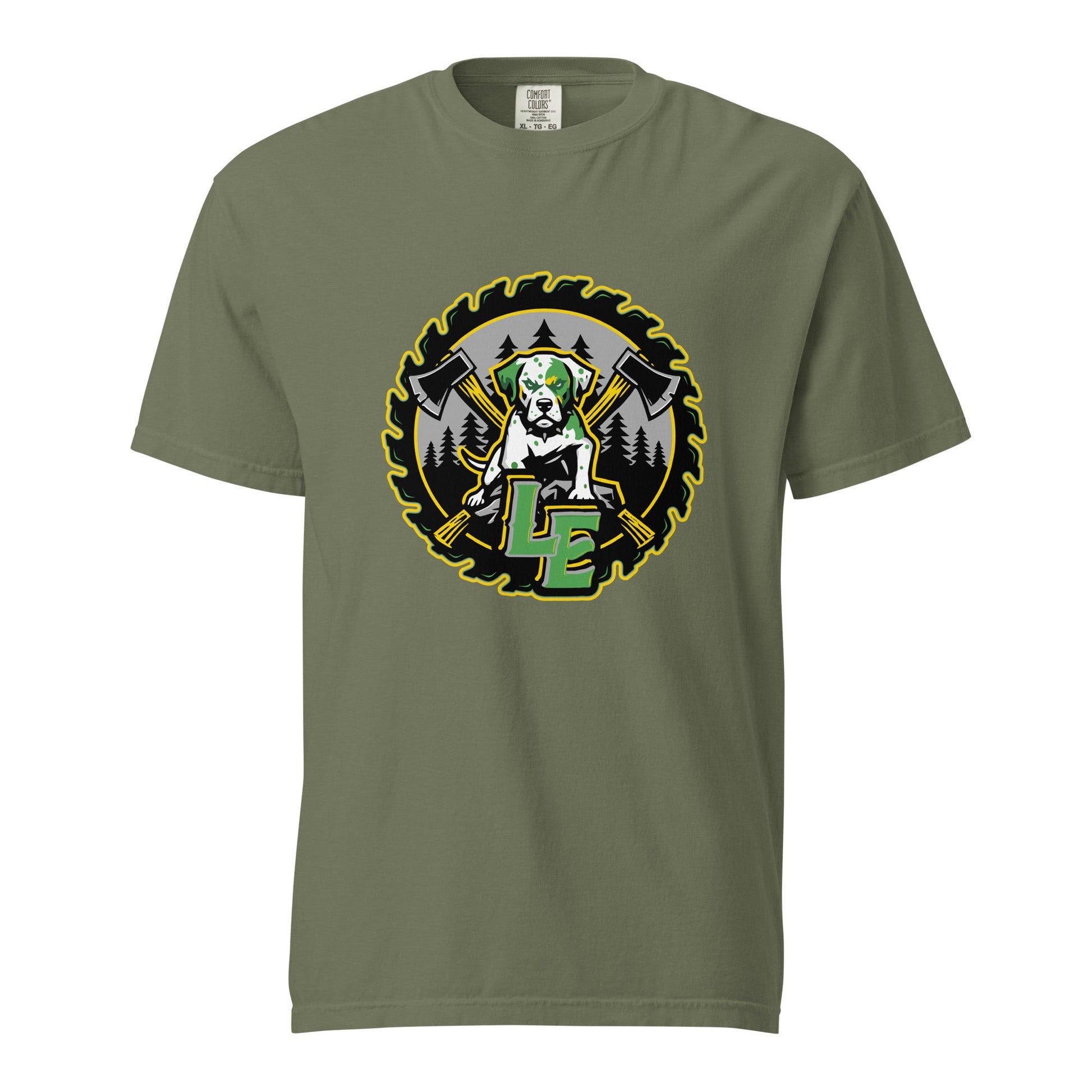 Signature | Comfort Colors T-Shirt | Lake Erie Power Pines | Saw Logo