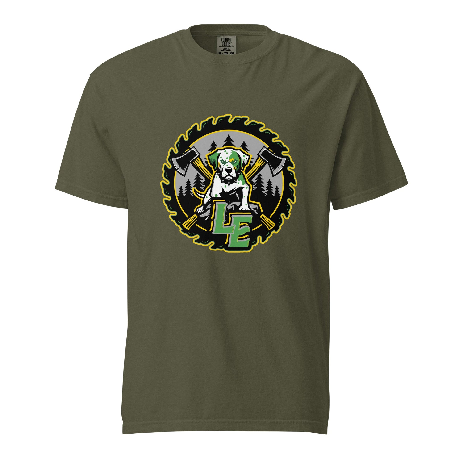 Signature | Comfort Colors T-Shirt | Lake Erie Power Pines | Saw Logo
