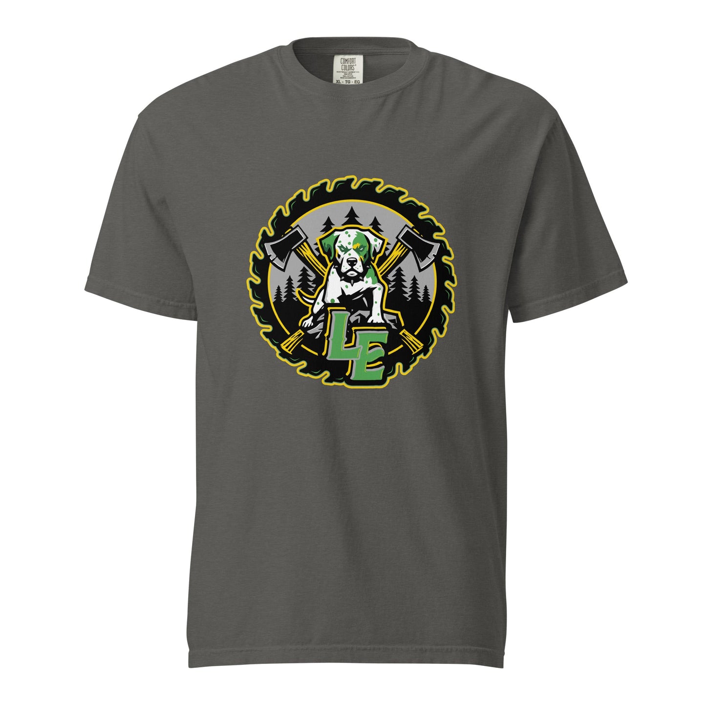 Signature | Comfort Colors T-Shirt | Lake Erie Power Pines | Saw Logo