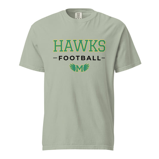 Signature | Comfort Colors T-Shirt | Lake Minneola Hawks Football | Mark Logo
