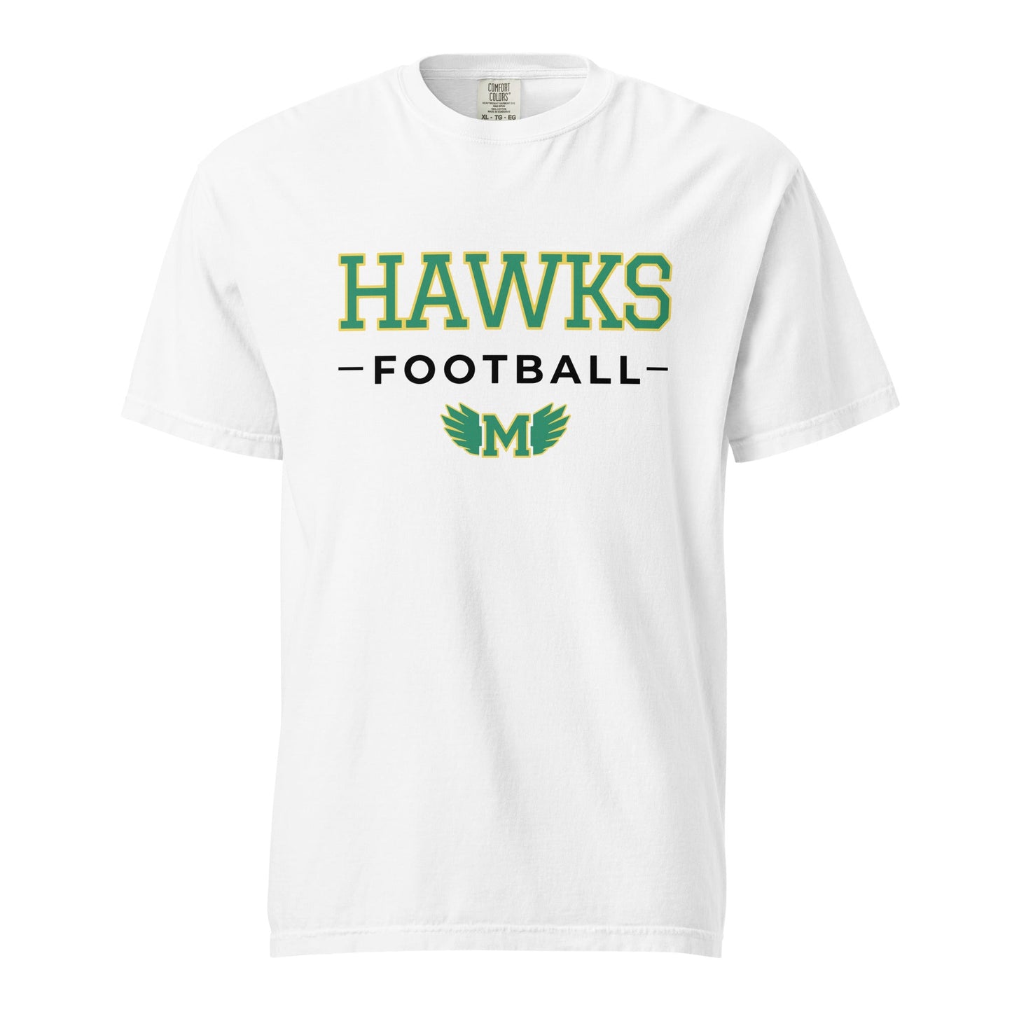 Signature | Comfort Colors T-Shirt | Lake Minneola Hawks Football | Mark Logo