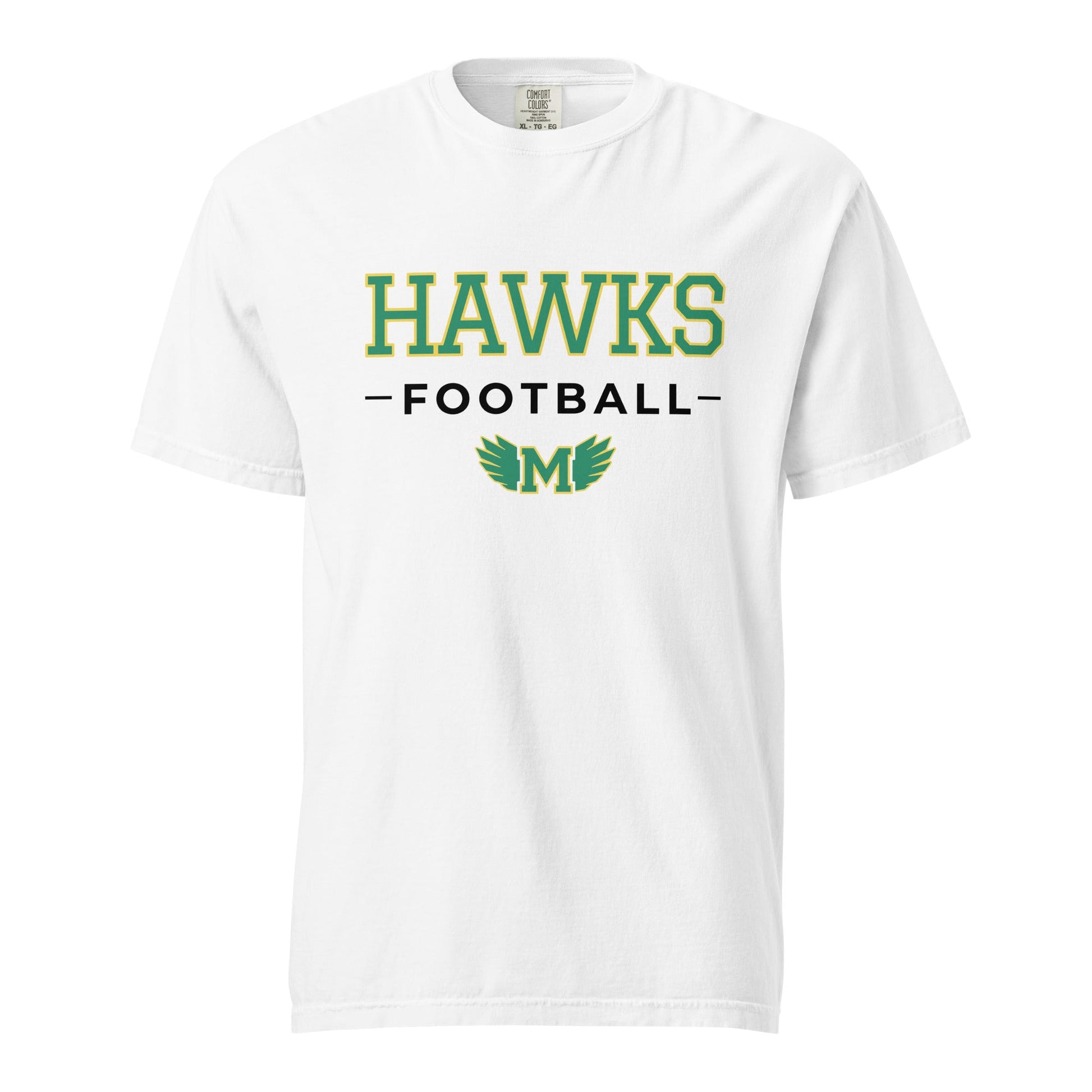 Signature | Comfort Colors T-Shirt | Lake Minneola Hawks Football | Mark Logo