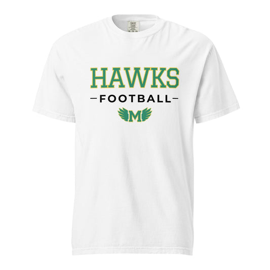 Signature | Comfort Colors T-Shirt | Lake Minneola Hawks Football | Mark Logo