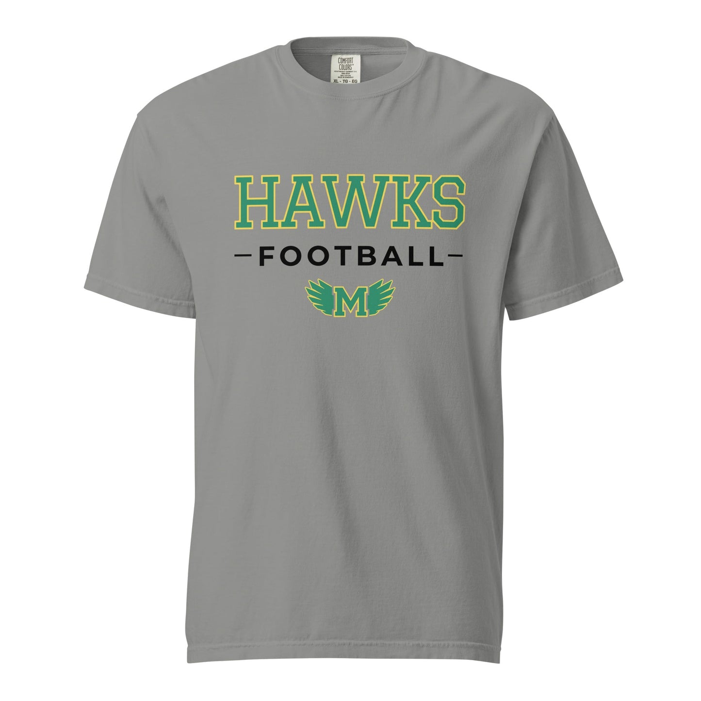 Signature | Comfort Colors T-Shirt | Lake Minneola Hawks Football | Mark Logo