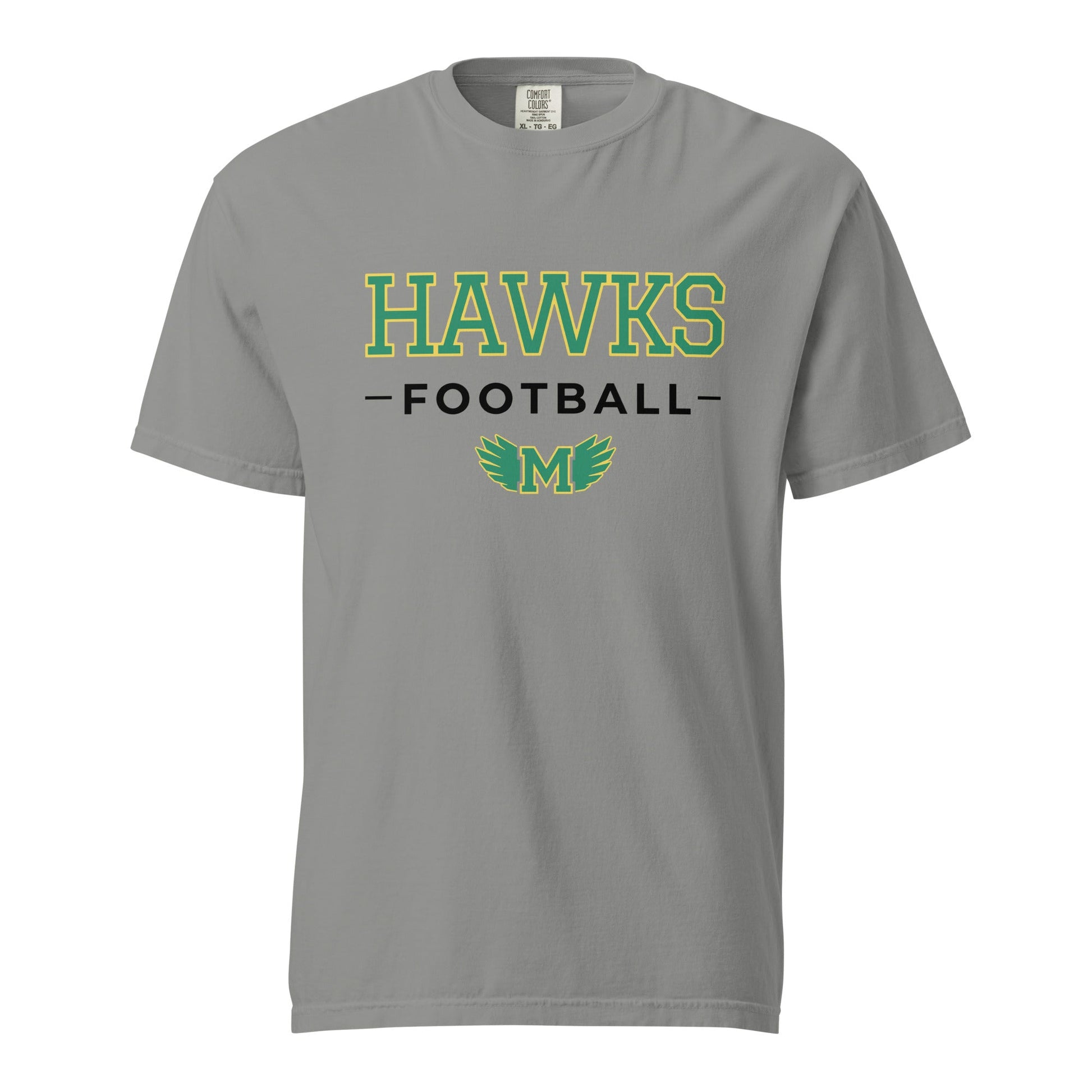 Signature | Comfort Colors T-Shirt | Lake Minneola Hawks Football | Mark Logo