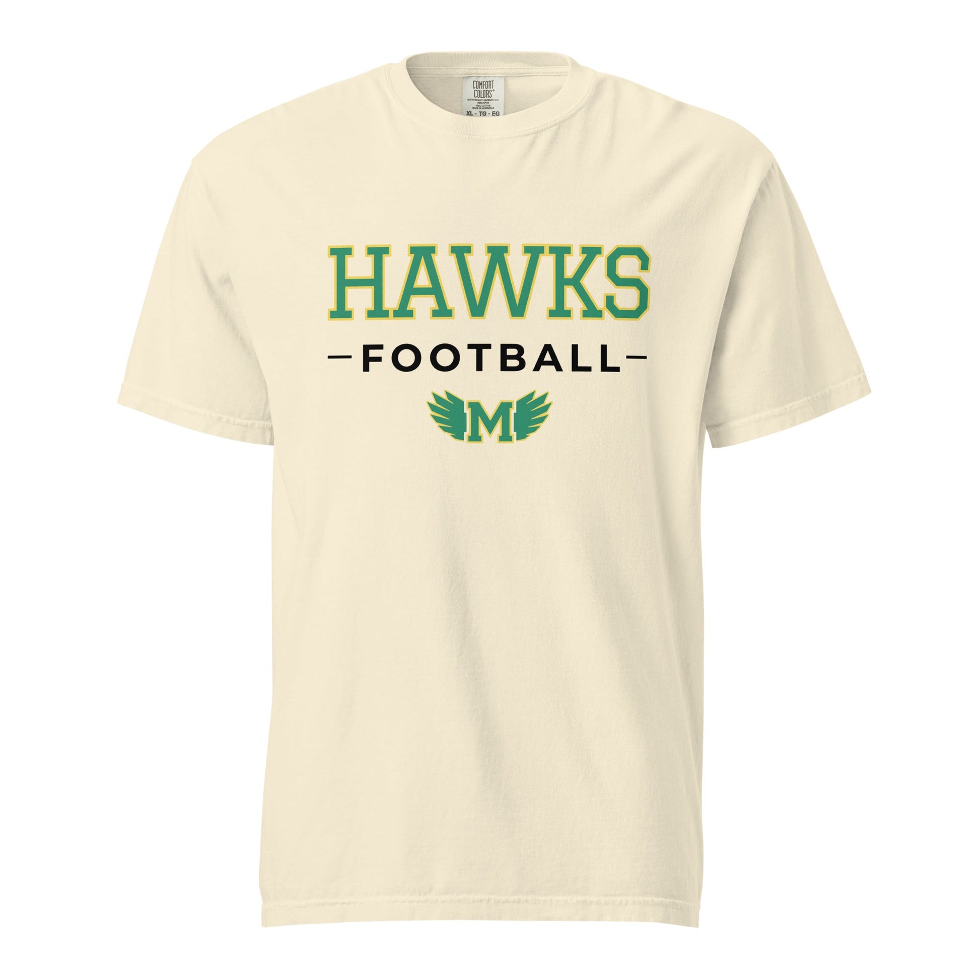 Signature | Comfort Colors T-Shirt | Lake Minneola Hawks Football | Mark Logo