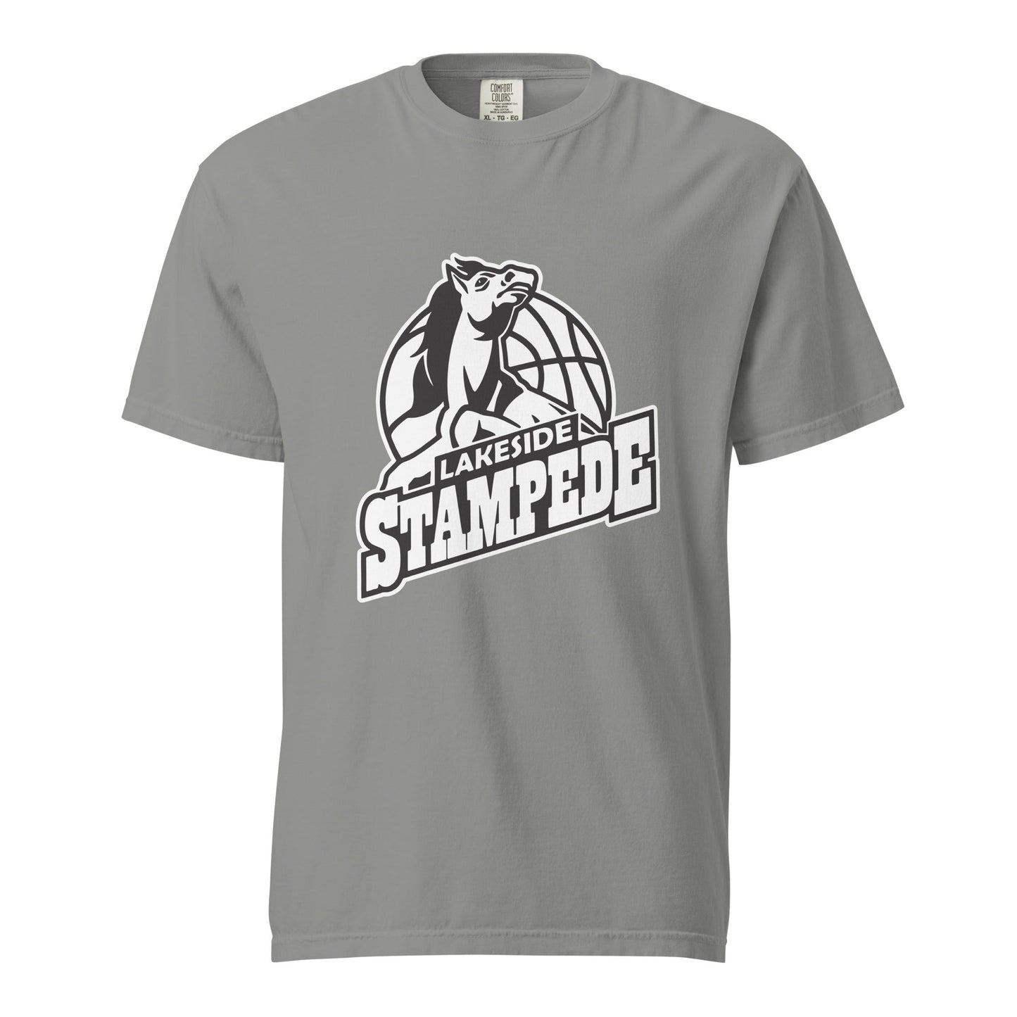 Signature | Comfort Colors T-Shirt | Lakeside Stampede | Basketball Mascot Logo