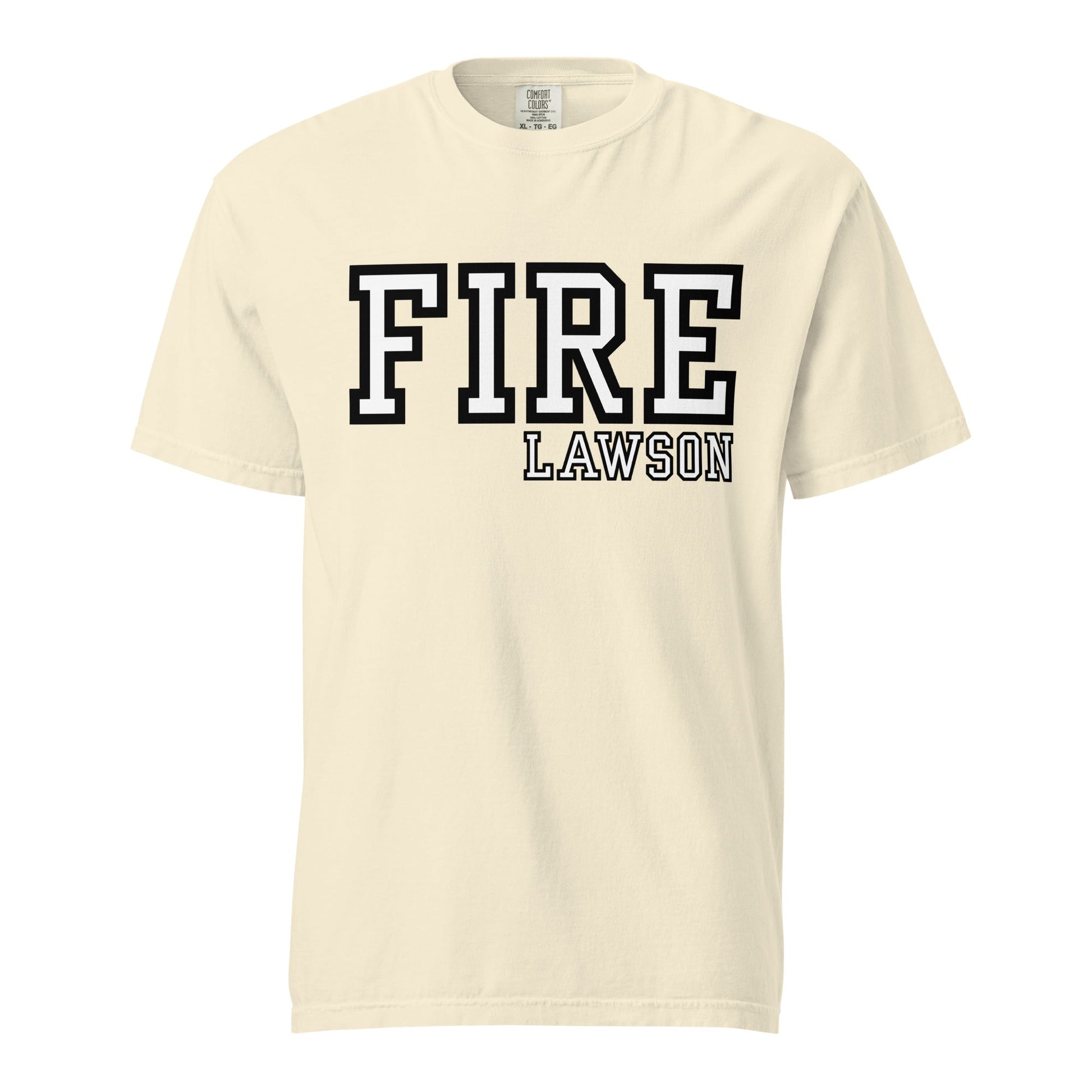 Signature | Comfort Colors T-Shirt | Lawson Fire Department | Script Logo