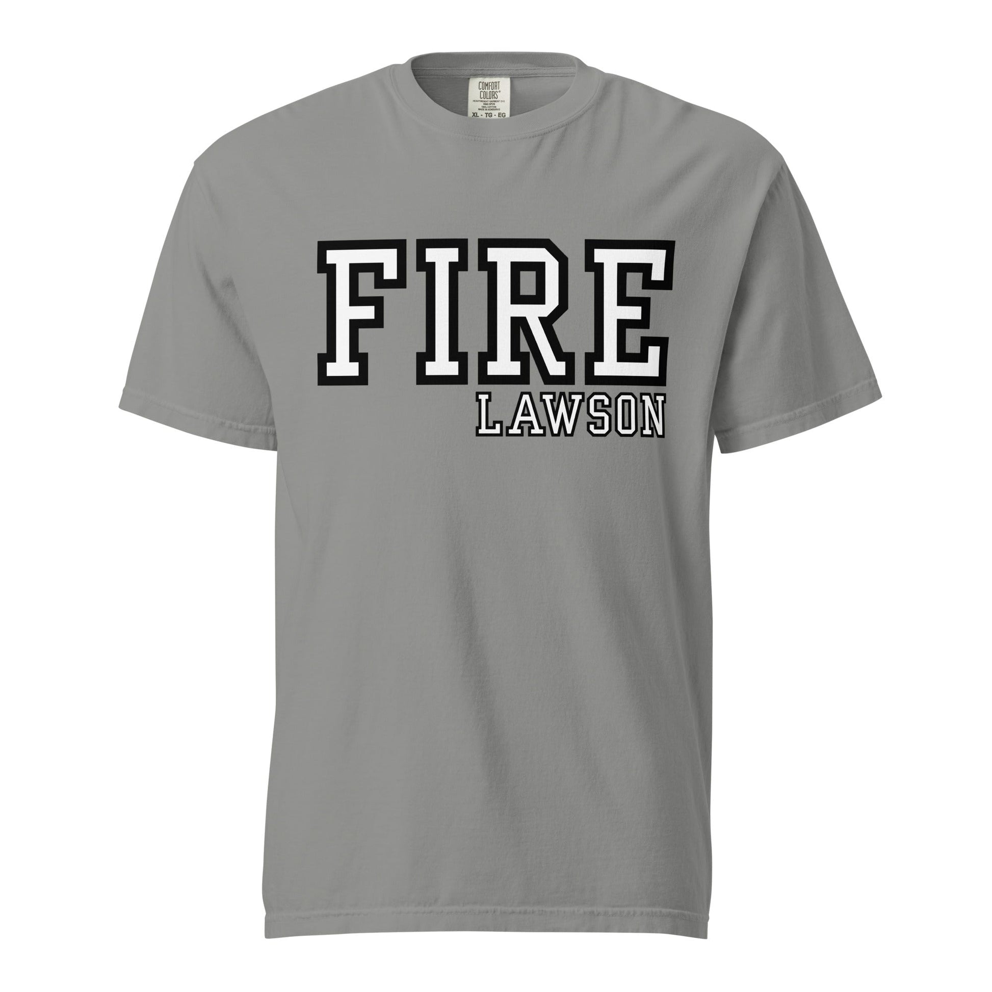 Signature | Comfort Colors T-Shirt | Lawson Fire Department | Script Logo