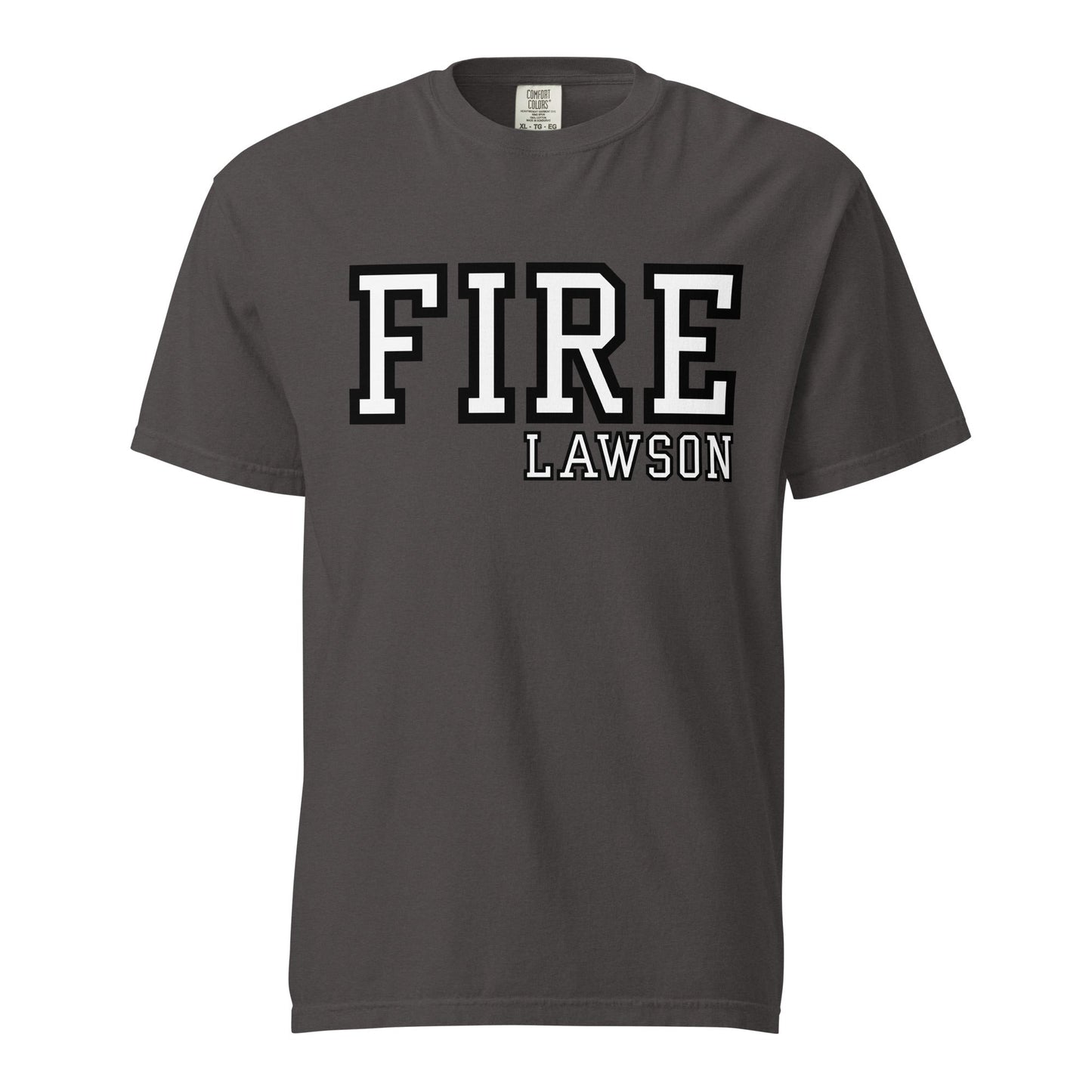Signature | Comfort Colors T-Shirt | Lawson Fire Department | Script Logo