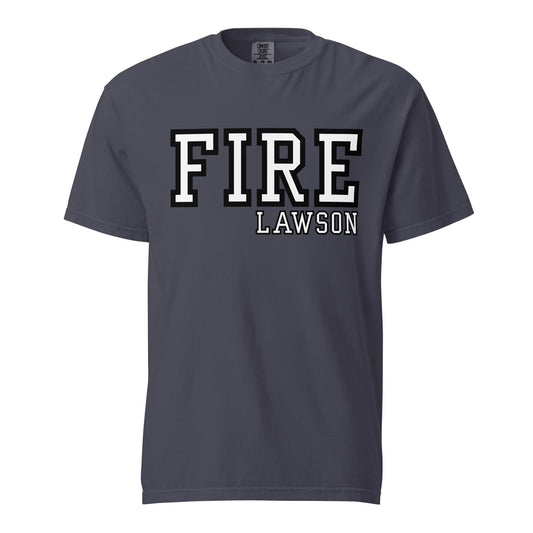 Signature | Comfort Colors T-Shirt | Lawson Fire Department | Script Logo