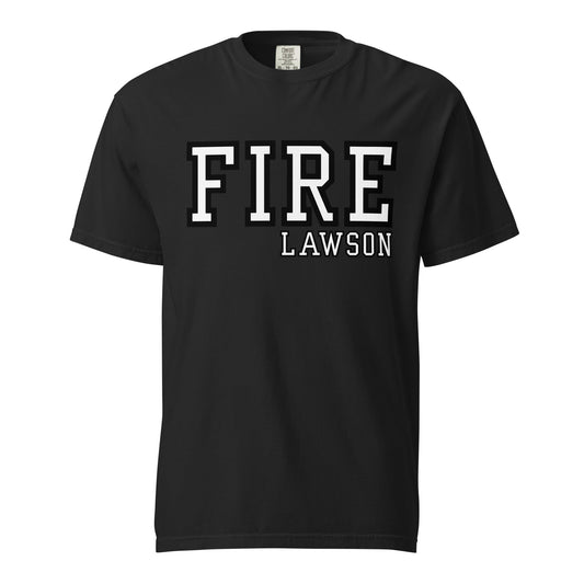 Signature | Comfort Colors T-Shirt | Lawson Fire Department | Script Logo